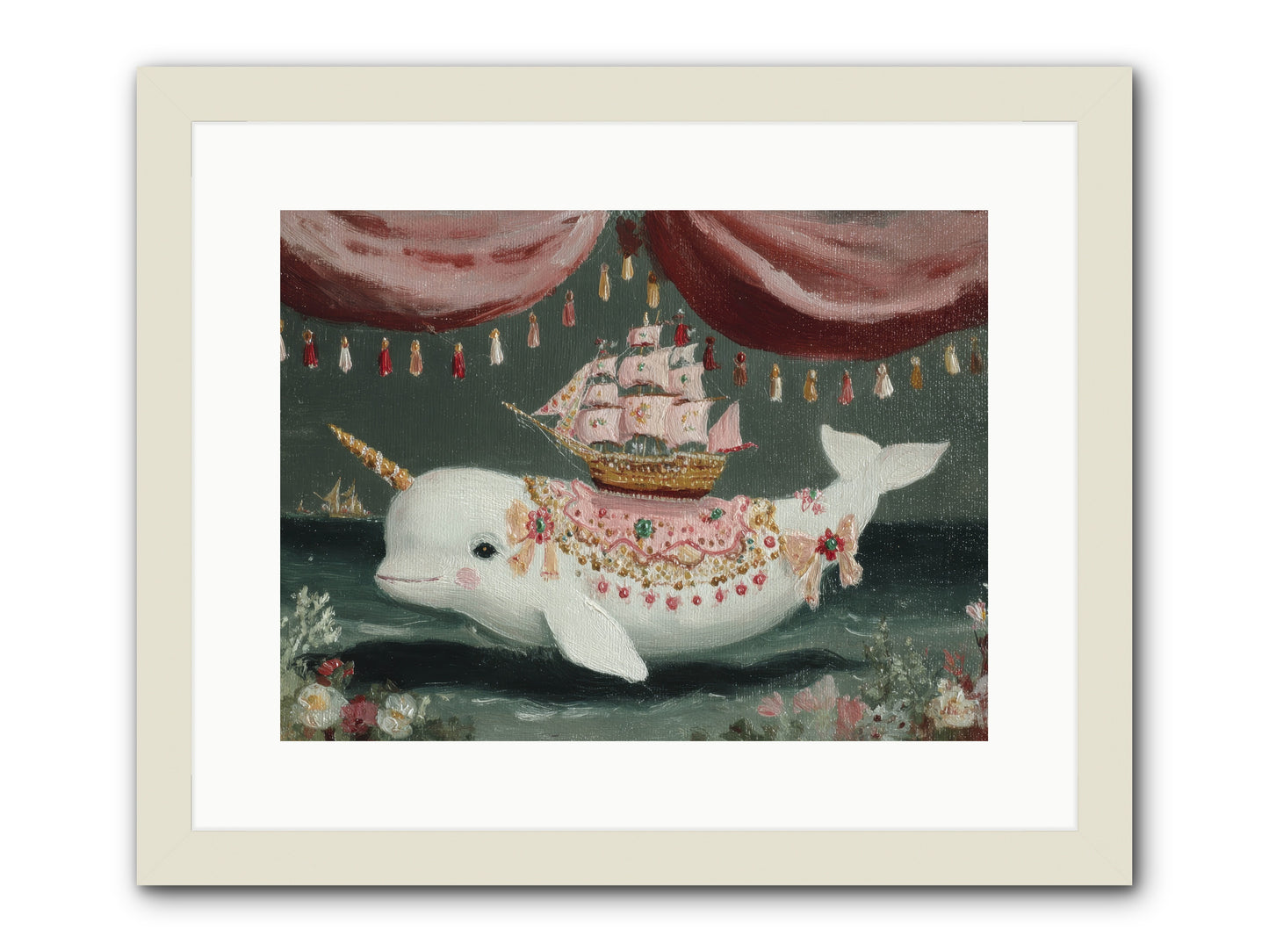 The Impossible Darling -- Framed Print - White 16x12