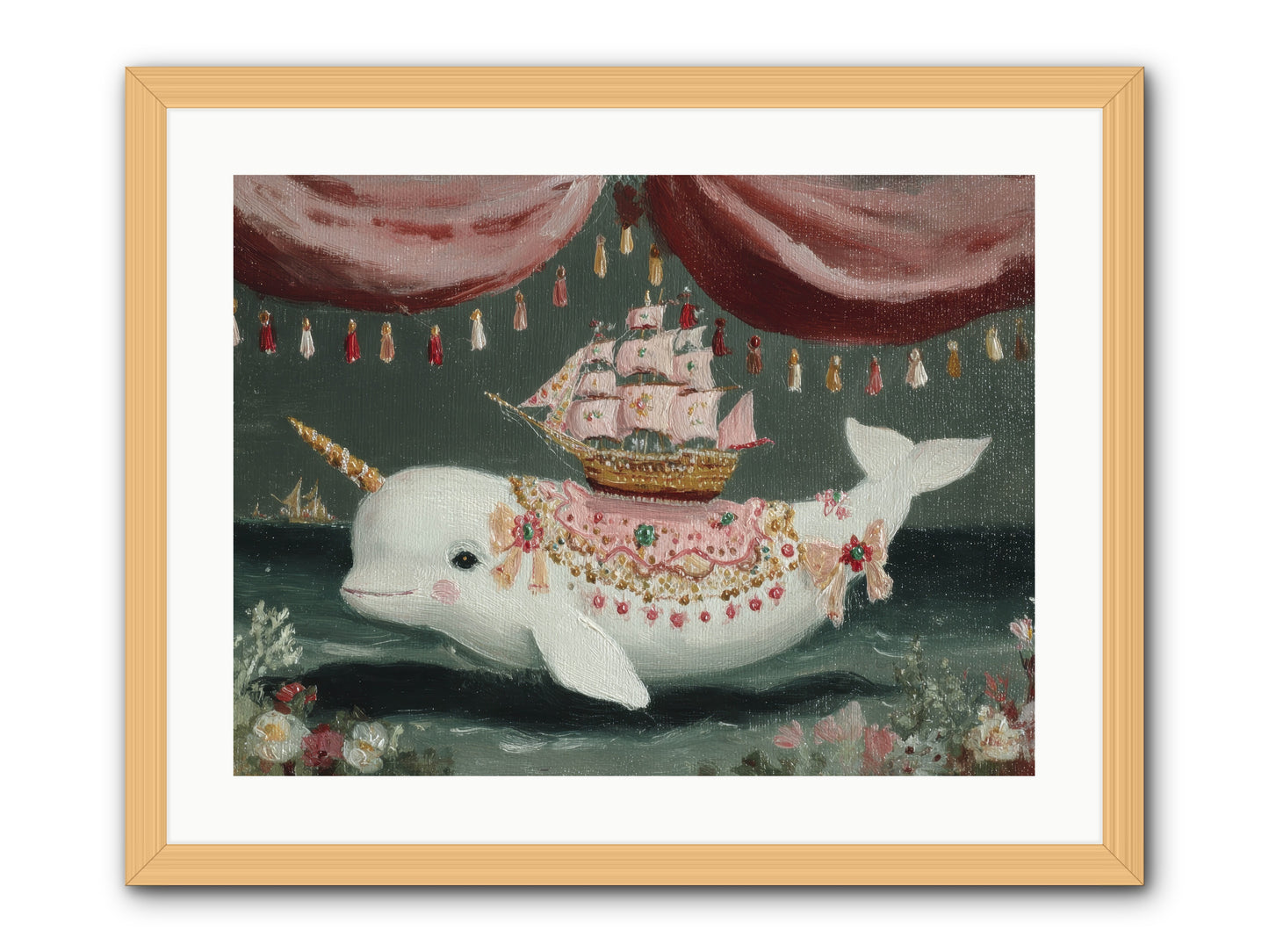 The Impossible Darling -- Framed Print - Natural 24x18