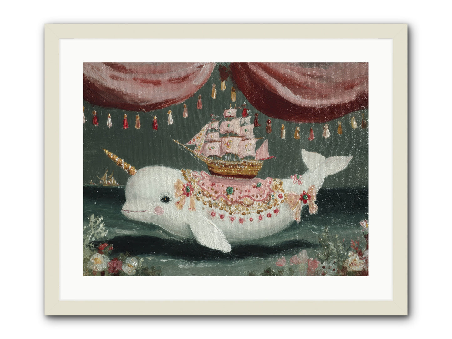 The Impossible Darling -- Framed Print - White 24x18
