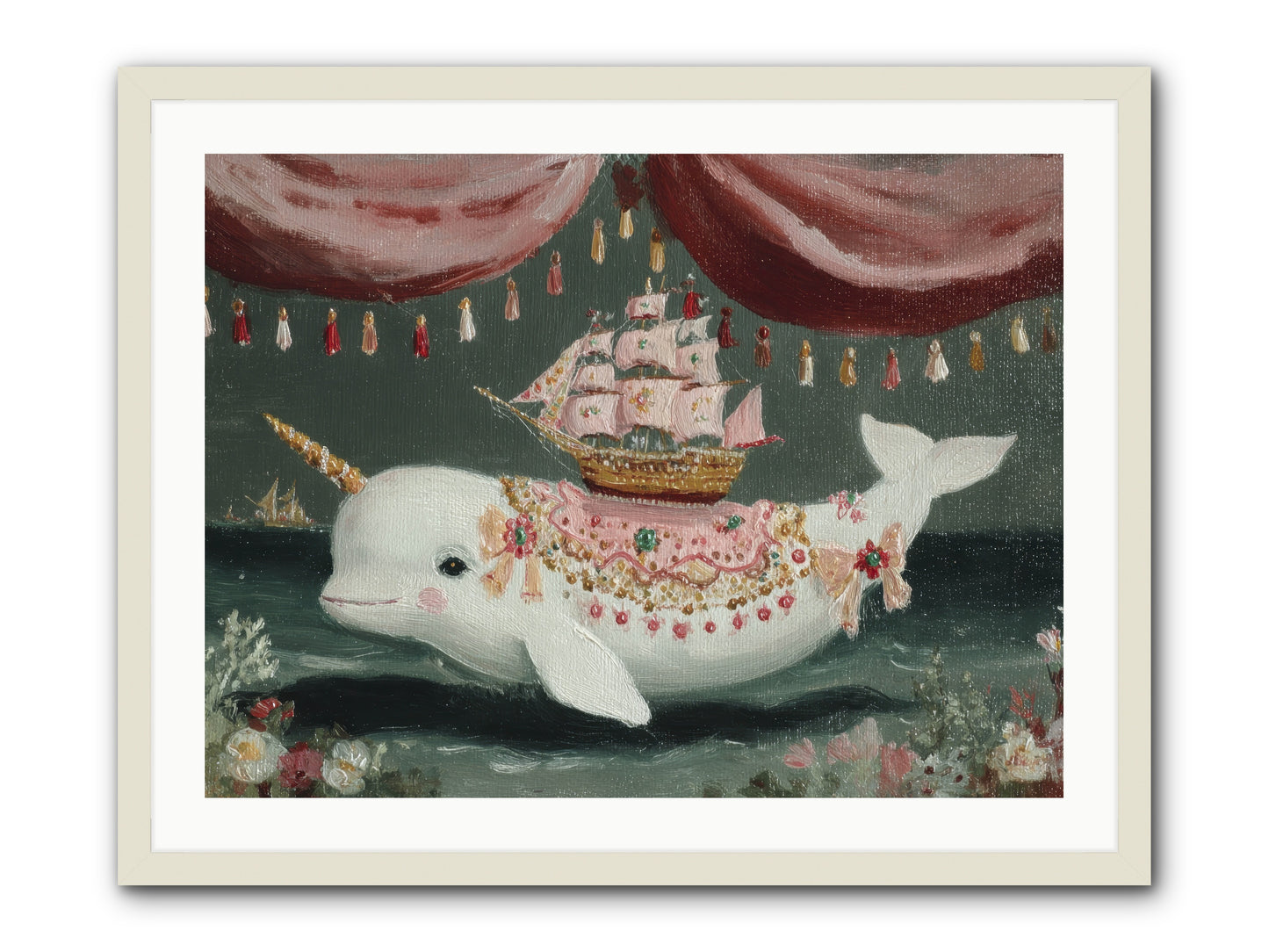 The Impossible Darling -- Framed Print - White 32x24