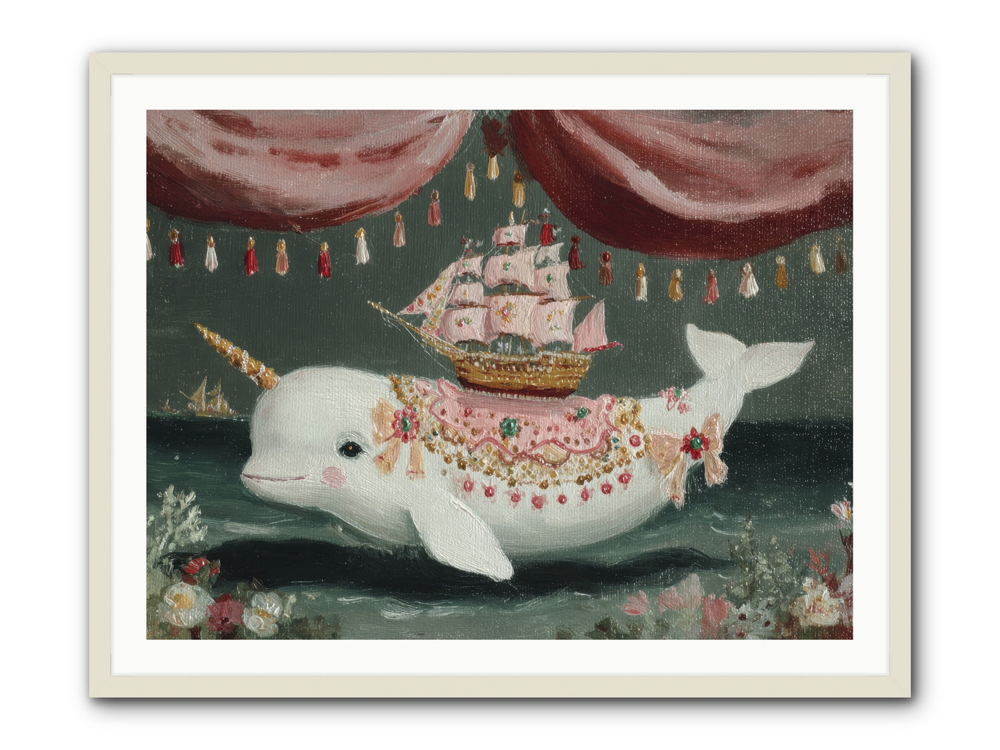 The Impossible Darling -- Framed Print - White 40x30