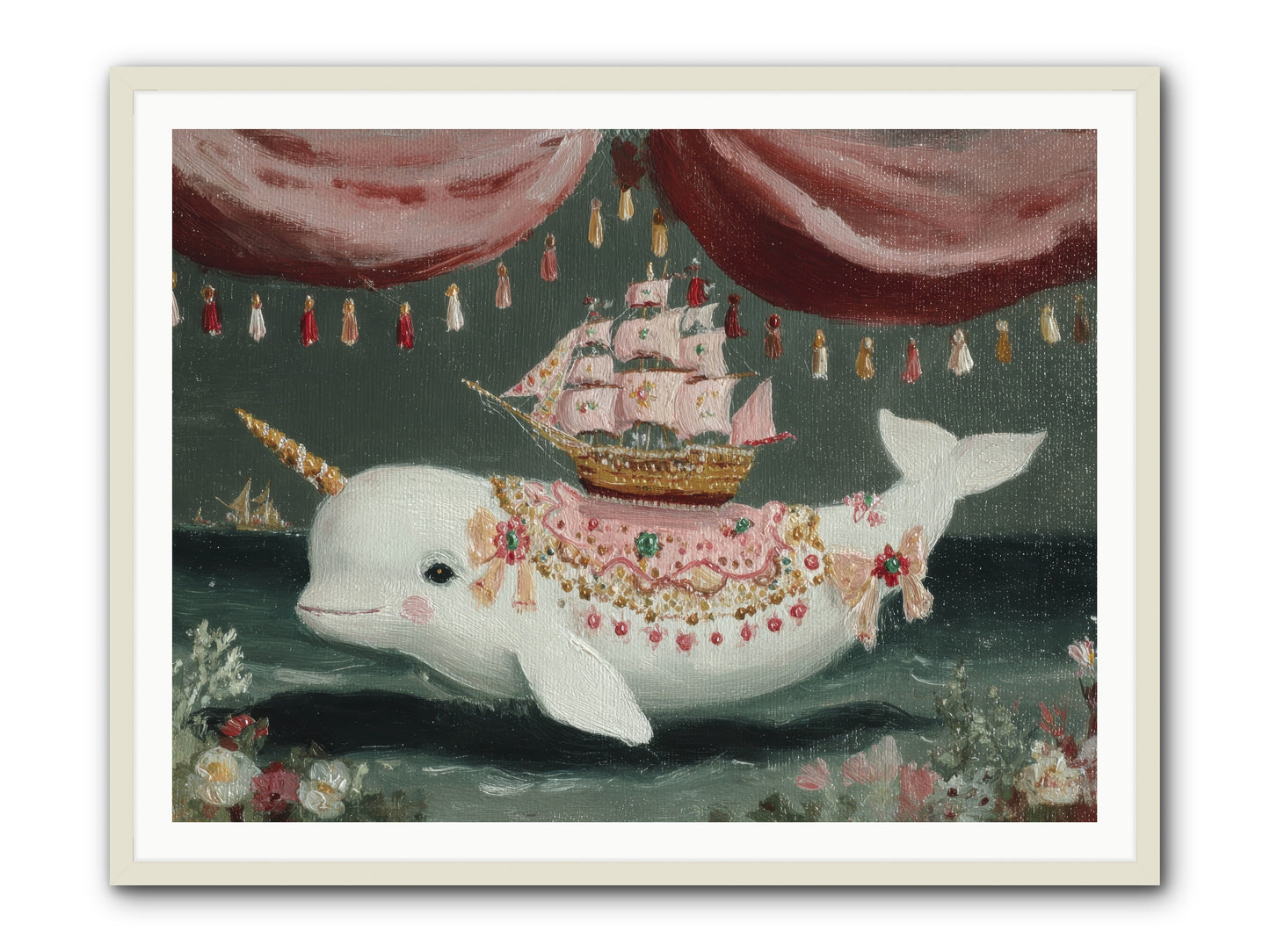 The Impossible Darling -- Framed Print - White 48x36