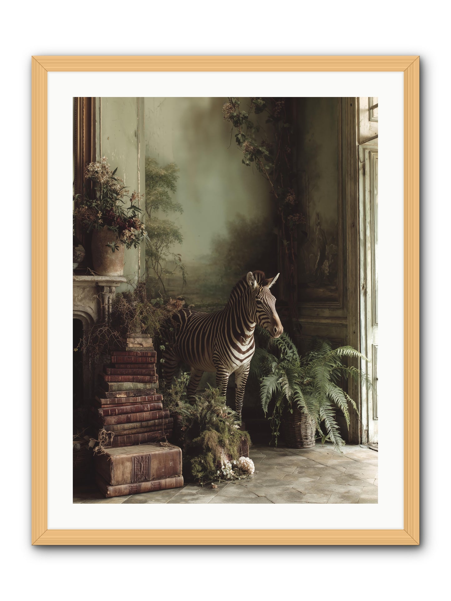 The Impossible Poise -- Framed Print - Natural 24x32