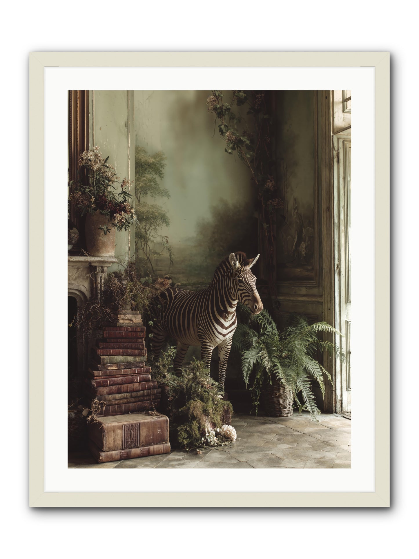 The Impossible Poise -- Framed Print - White 24x32