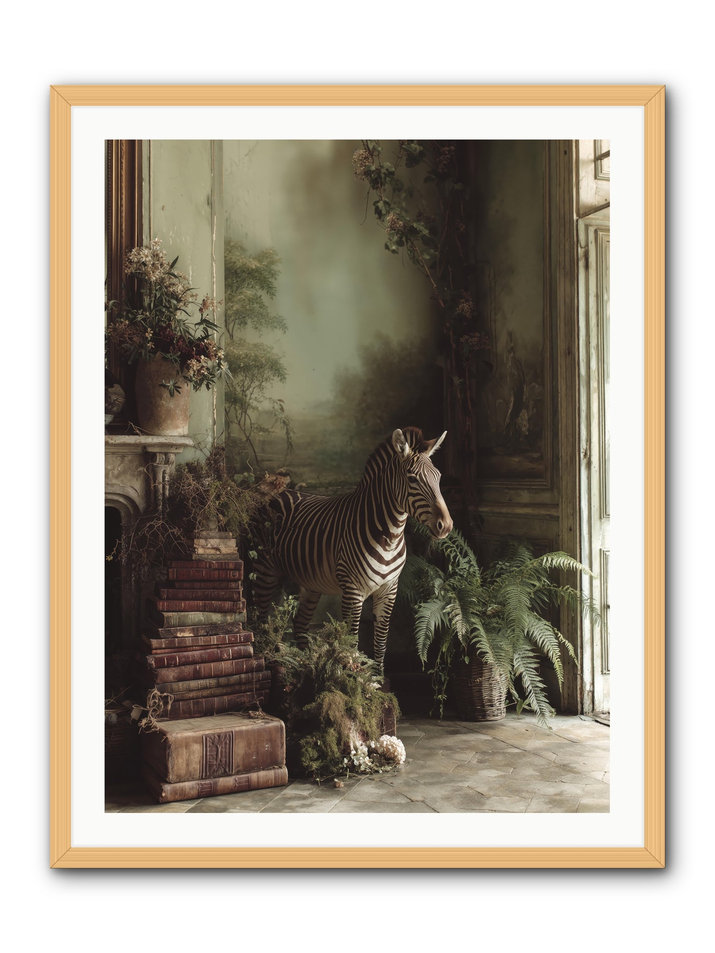 The Impossible Poise -- Framed Print - Natural 30x40