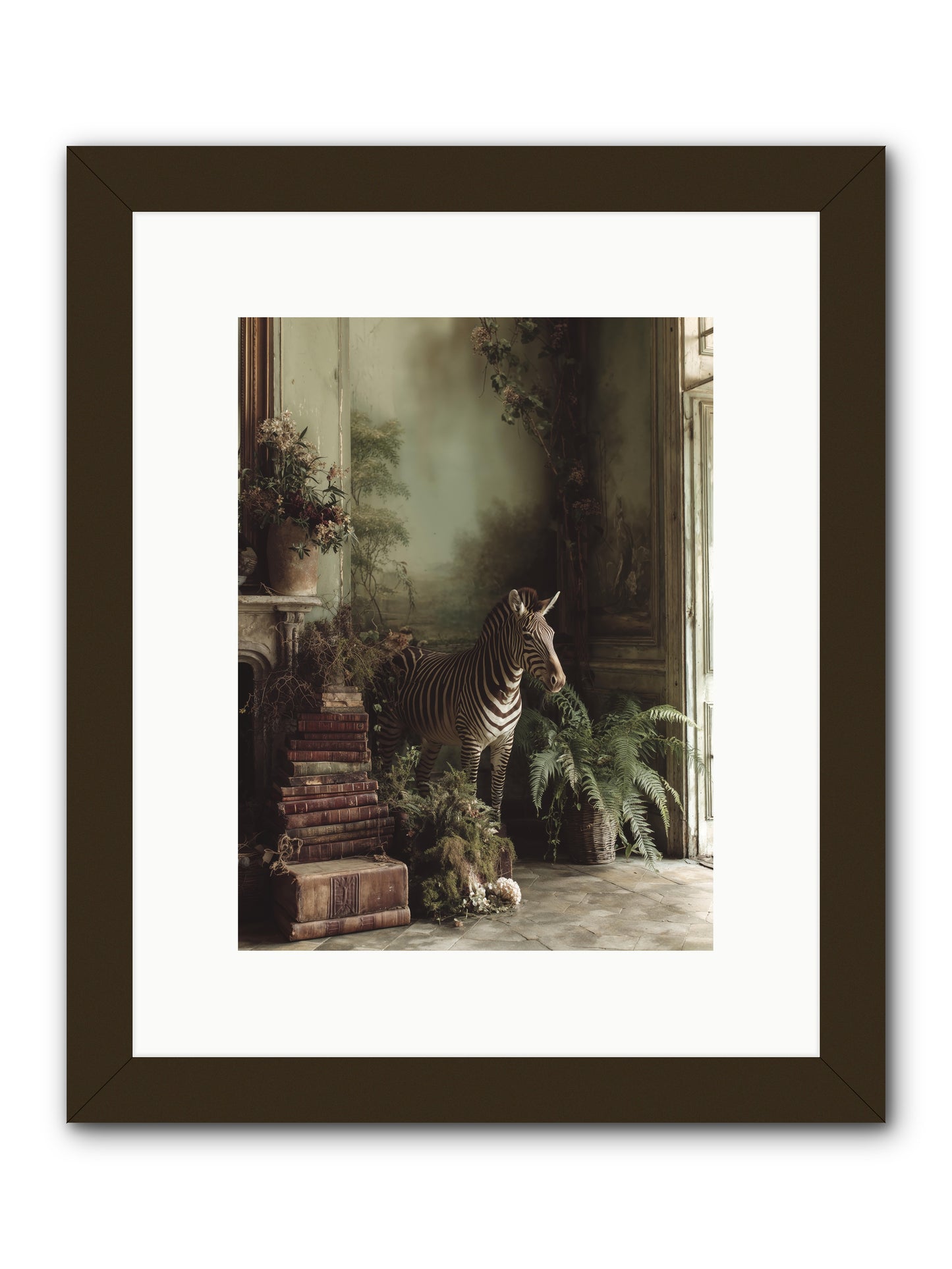The Impossible Poise -- Framed Print - Black 9x12