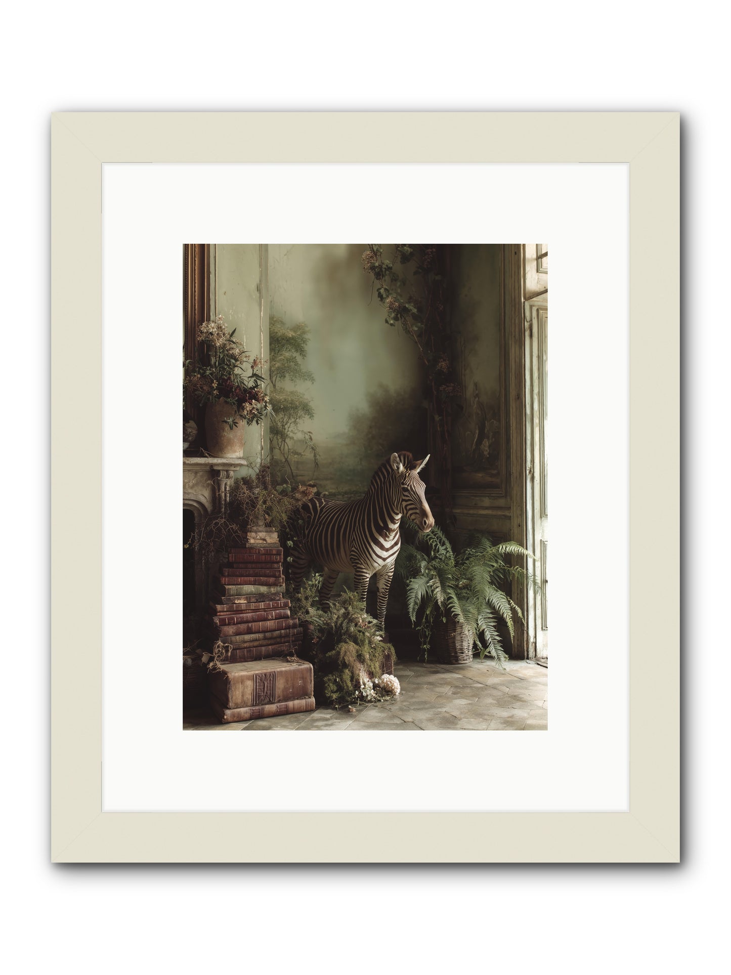 The Impossible Poise -- Framed Print - White 9x12
