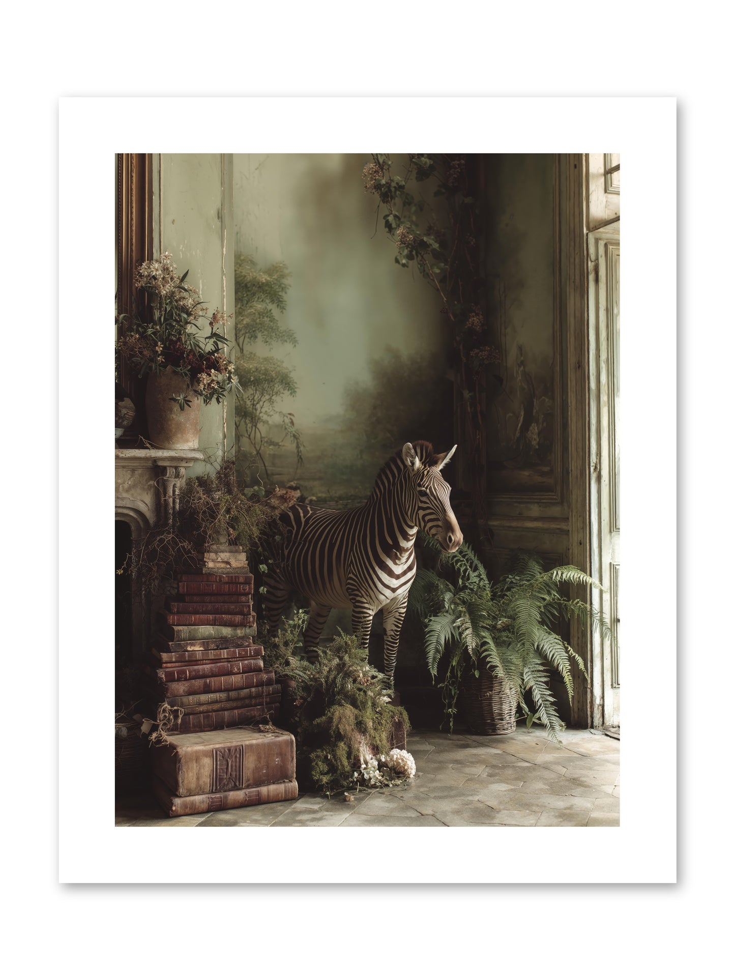The Impossible Poise -- Loose Canvas Print 9x12