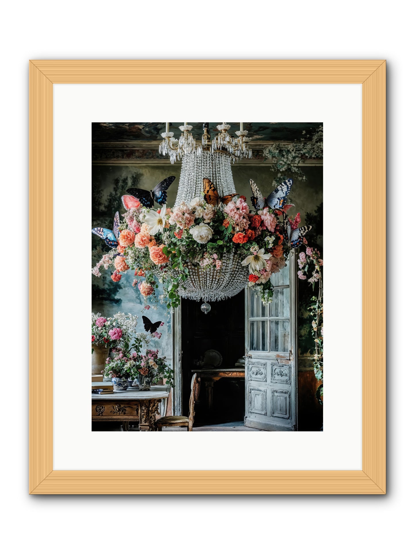 The Indoor Migration -- Framed Print - Natural 12x16
