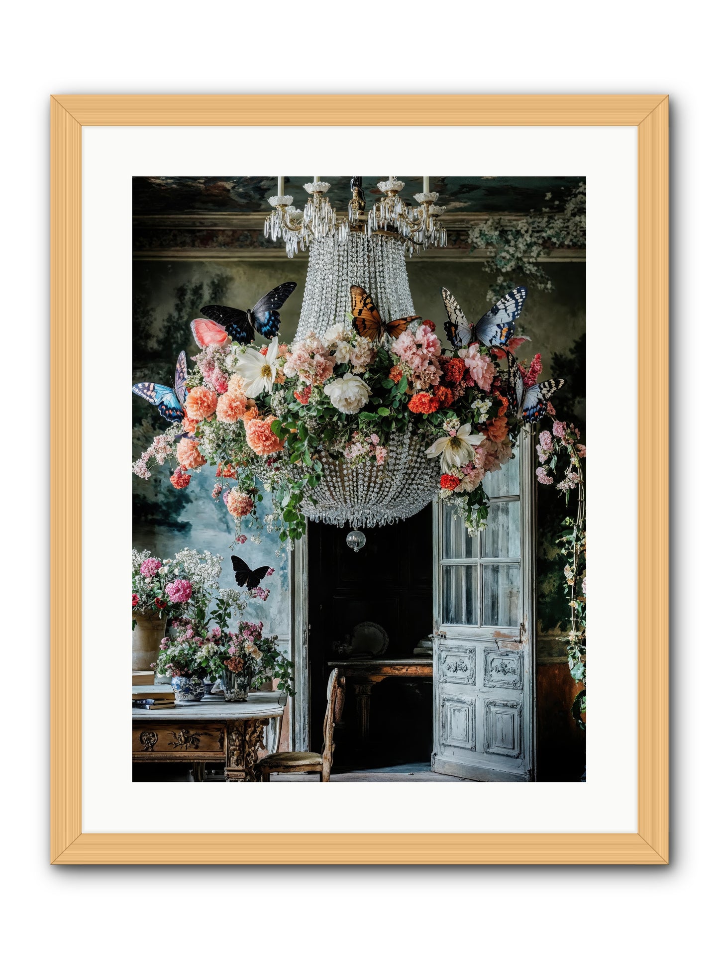 The Indoor Migration -- Framed Print - Natural 18x24