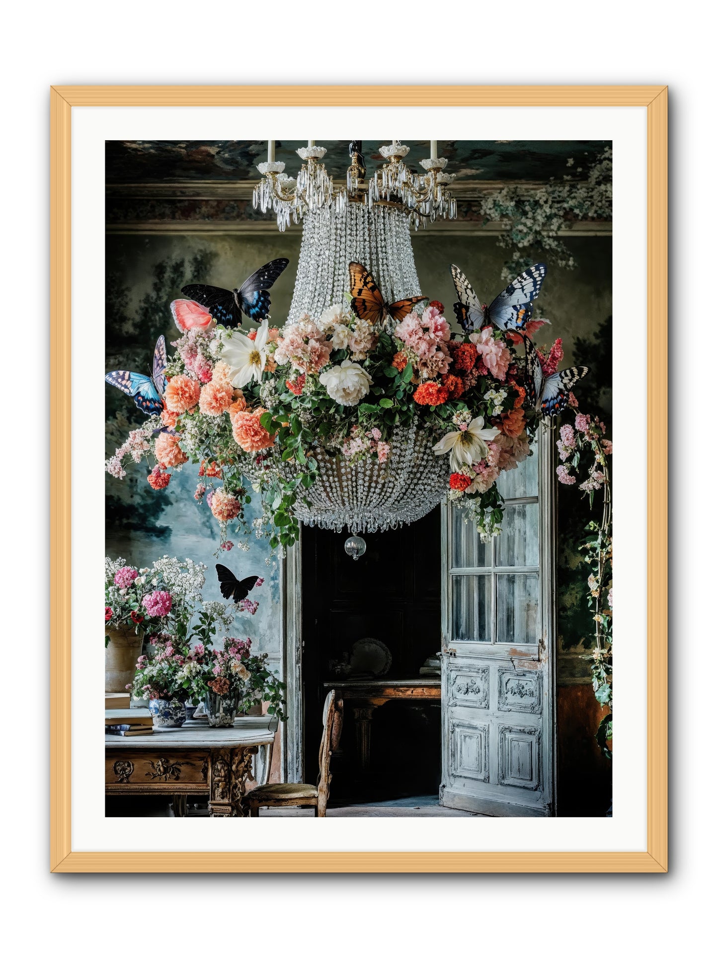 The Indoor Migration -- Framed Print - Natural 30x40