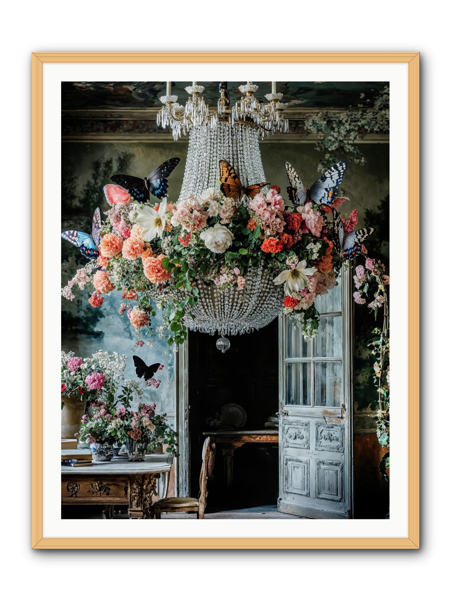 The Indoor Migration -- Framed Print - Natural 36x48