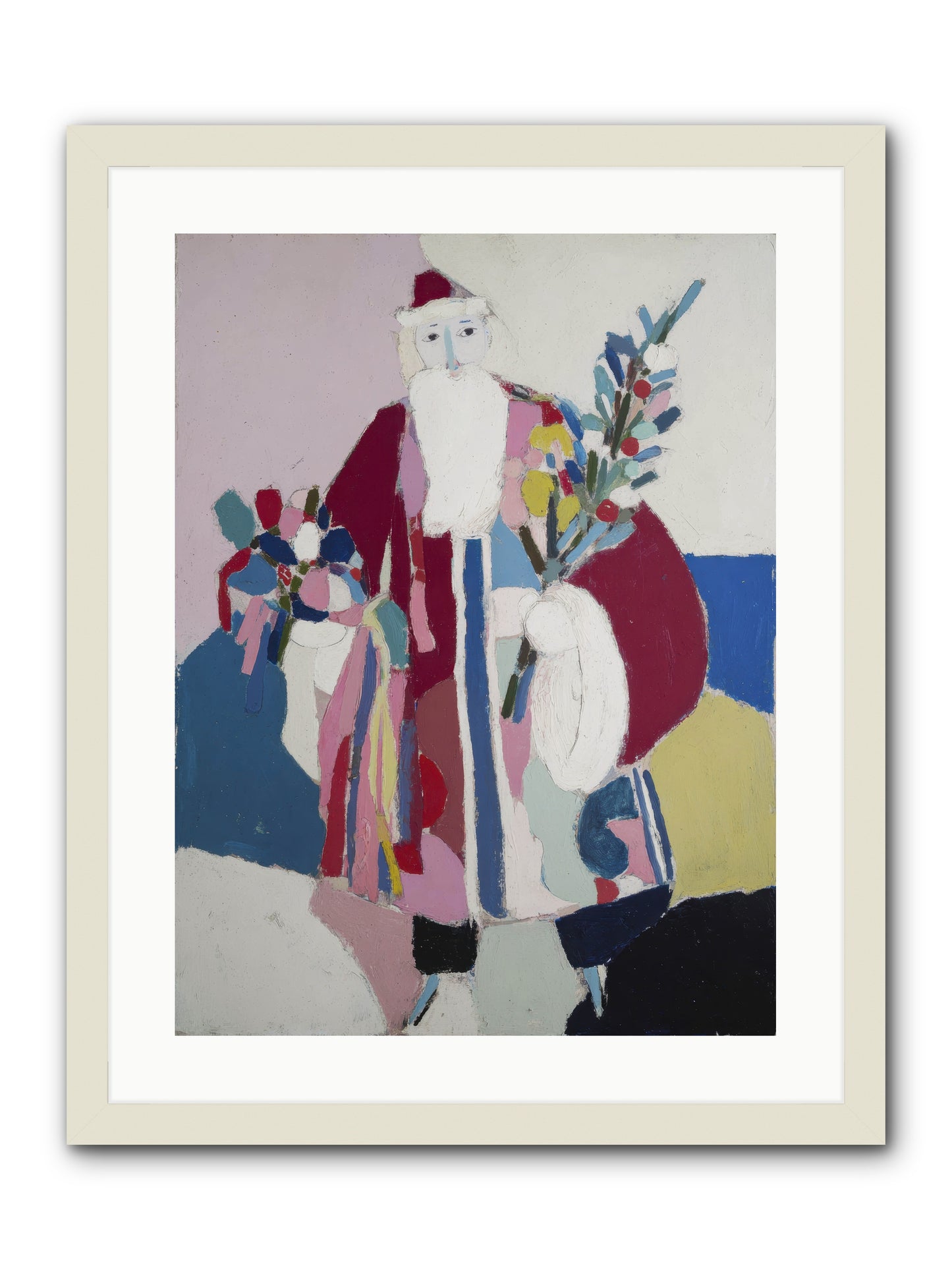 The Jolly Gentleman -- Framed Print - White 18x24