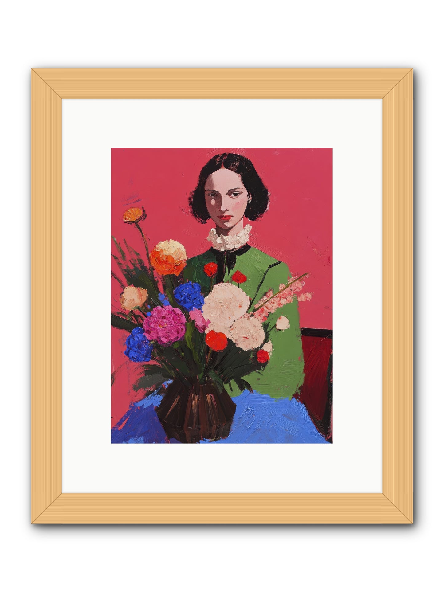 The Juniper Hall-REZ -- Framed Print - Natural 9x12