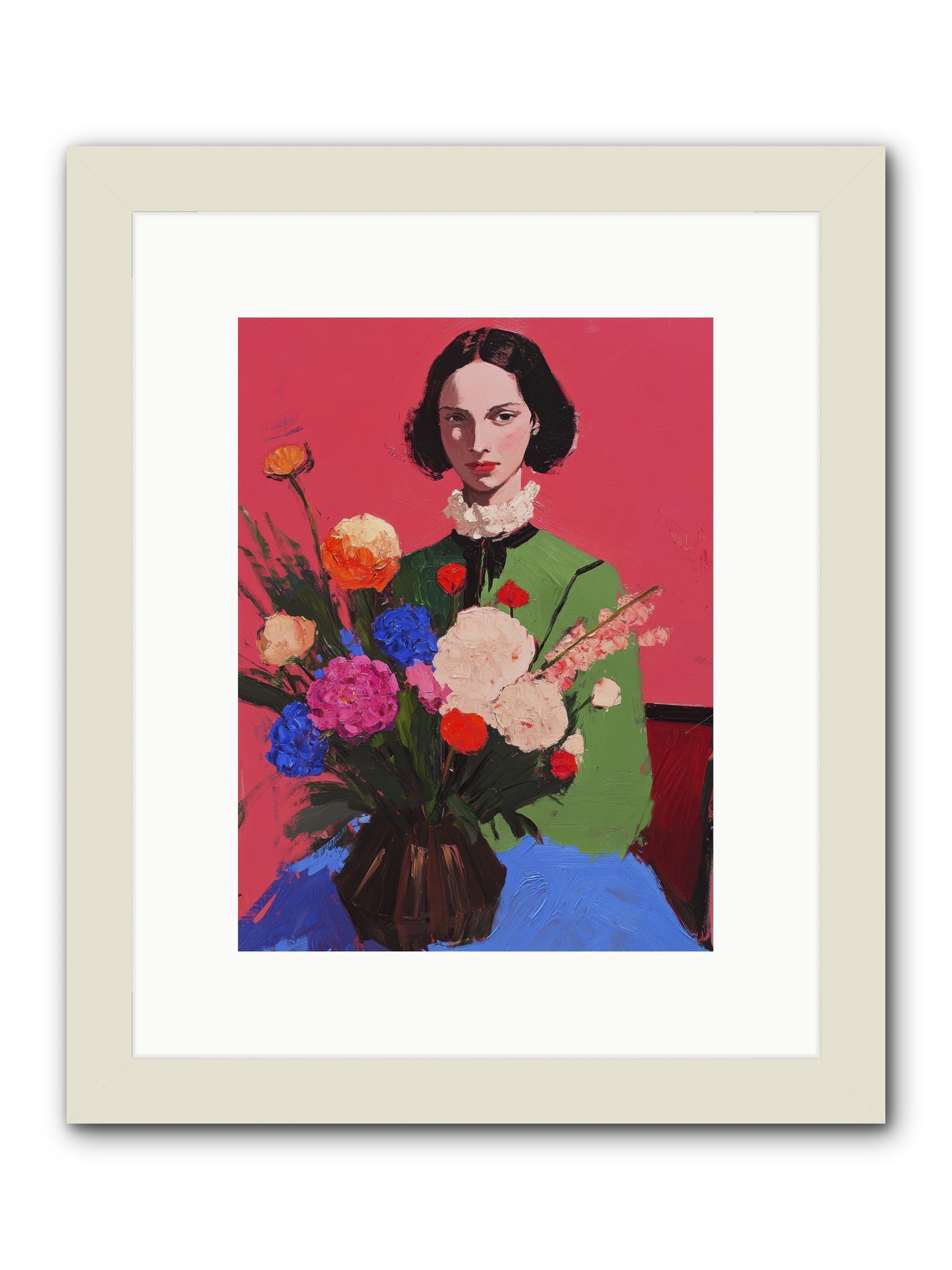 The Juniper Hall-REZ -- Framed Print - White 9x12