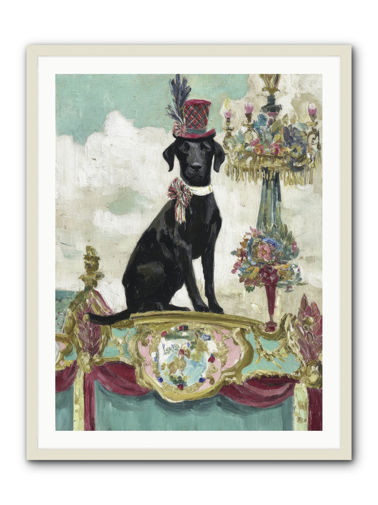 The Keeper of Sunshine -- Framed Print - White 30x40
