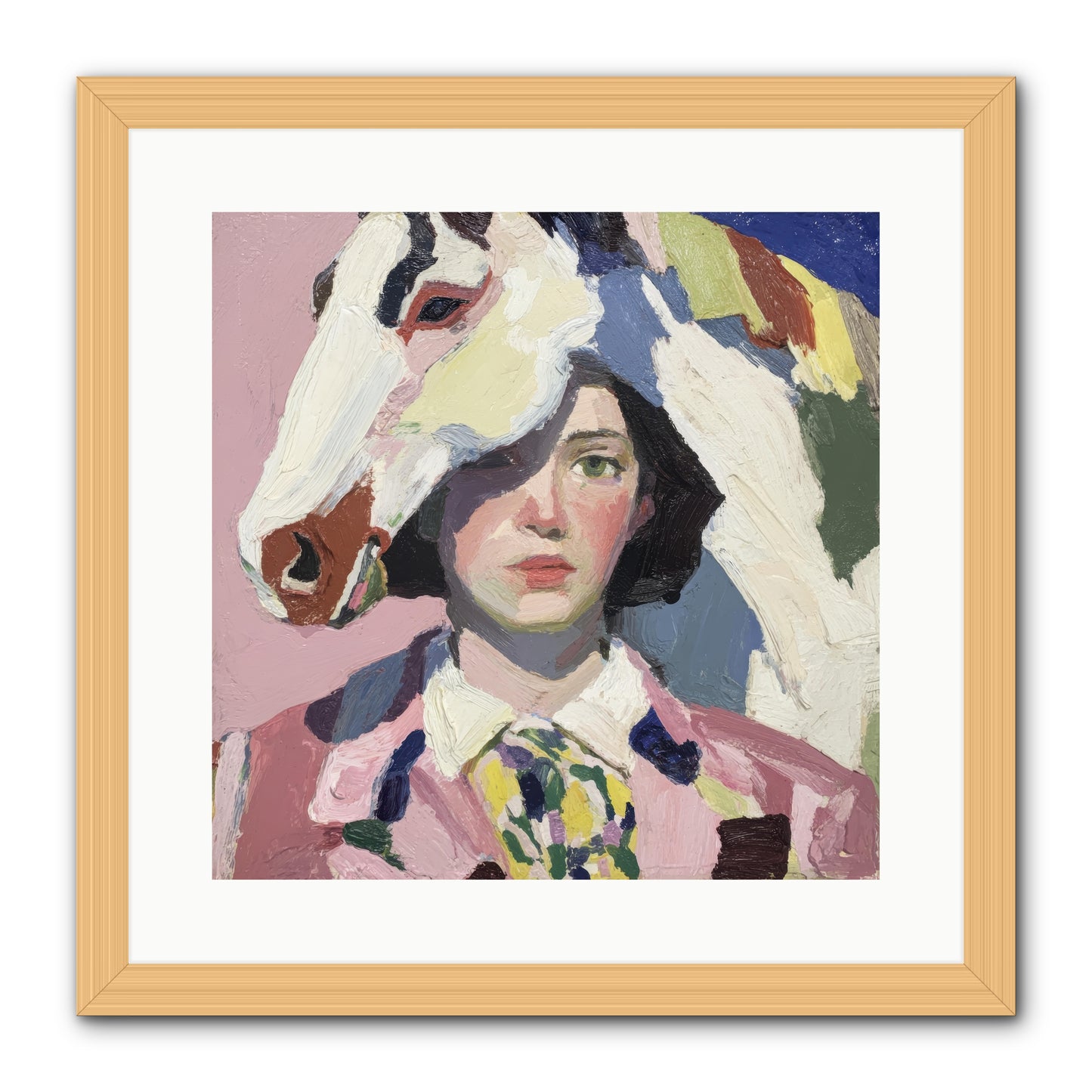 The Keepers of Unspoken Things -- Framed Print - Natural 16x16