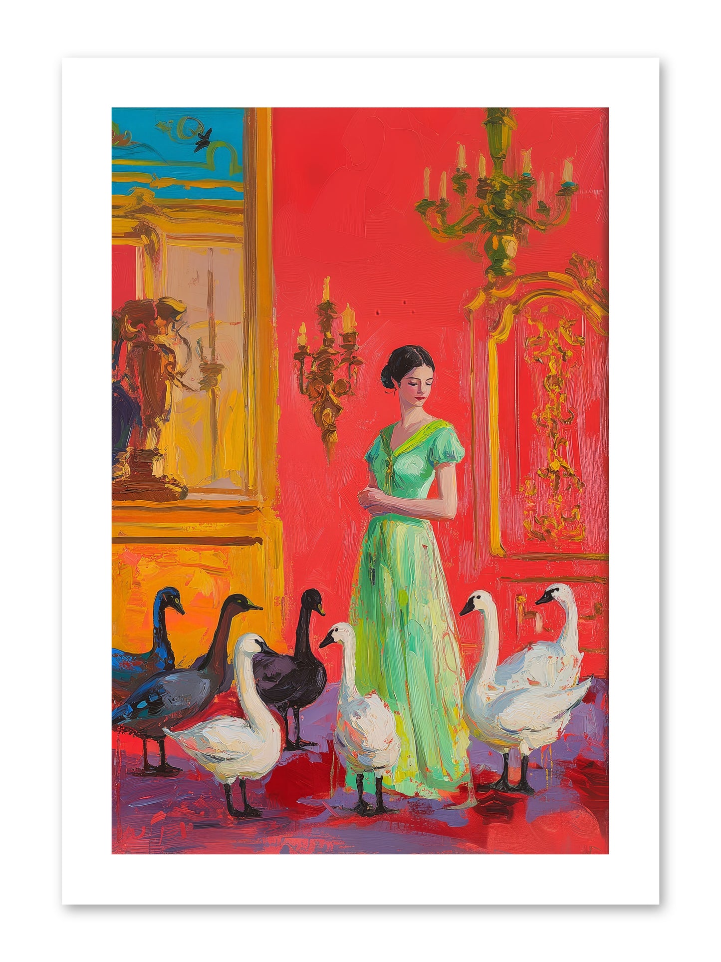 The Lake Keeper -- Loose Canvas Print 10x15