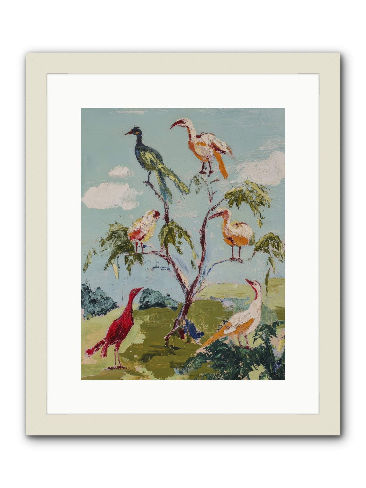 The Language Of Flight -- Framed Print - White 12x16
