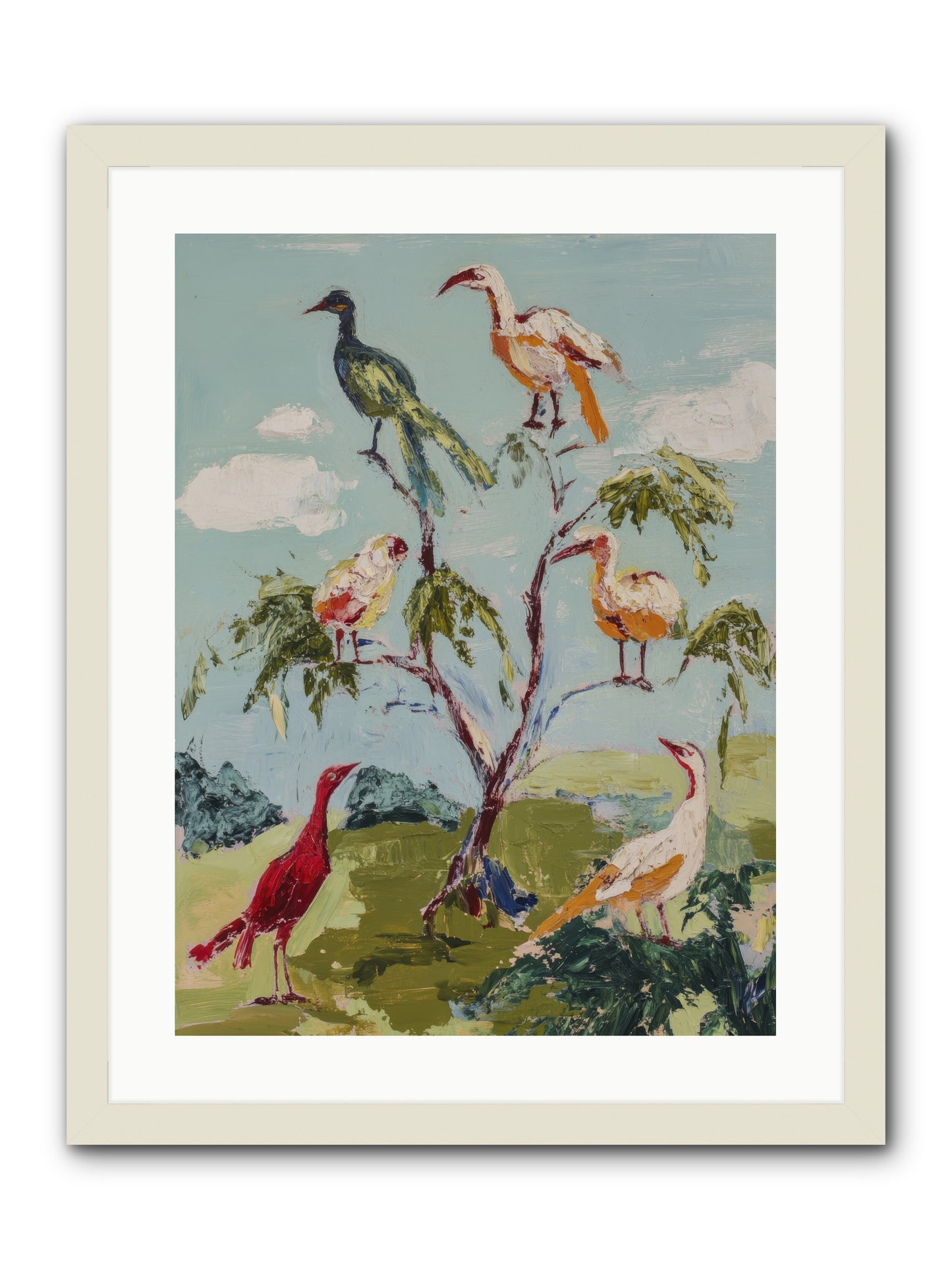 The Language Of Flight -- Framed Print - White 18x24