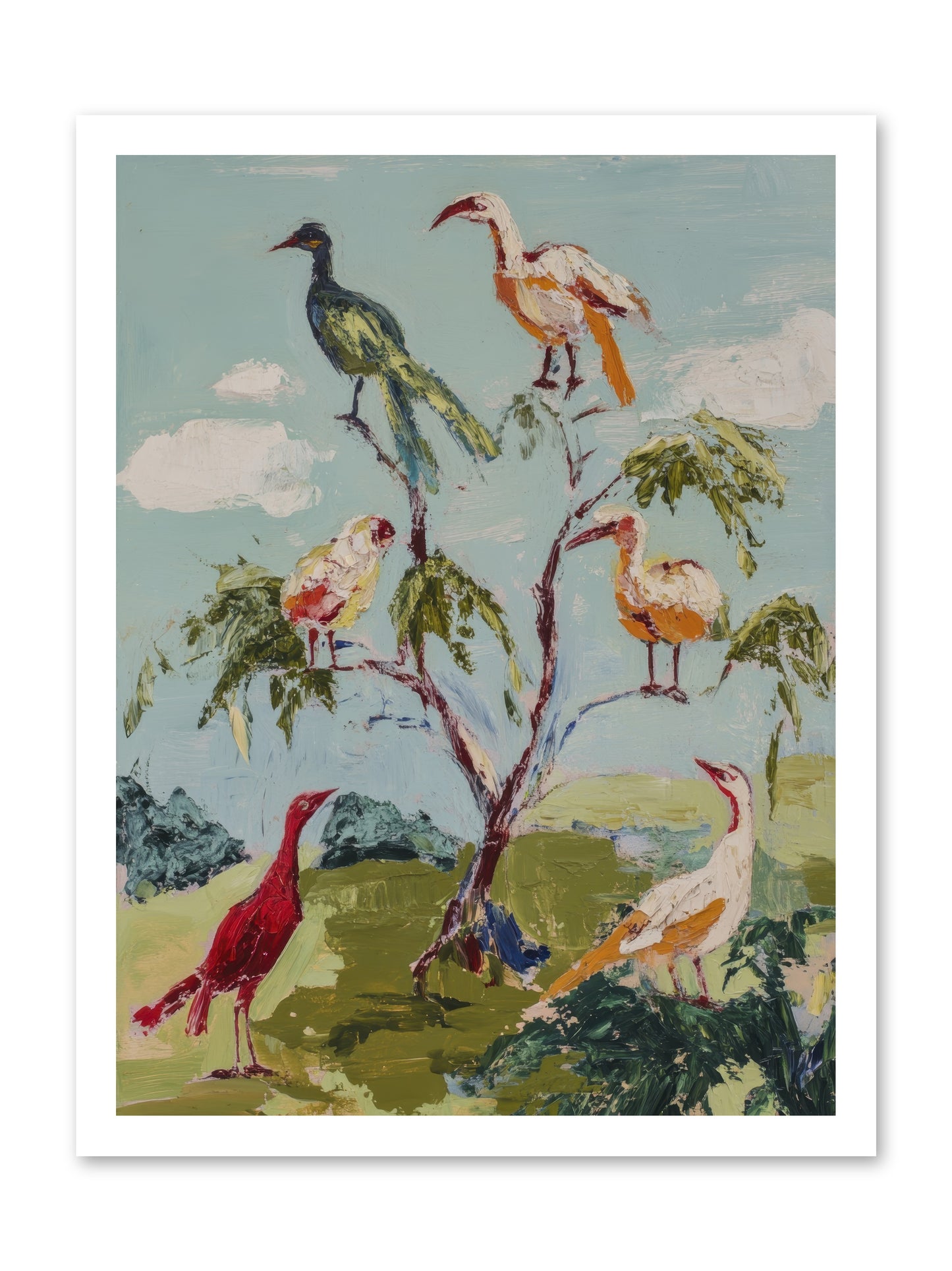 The Language Of Flight -- Loose Canvas Print 18x24