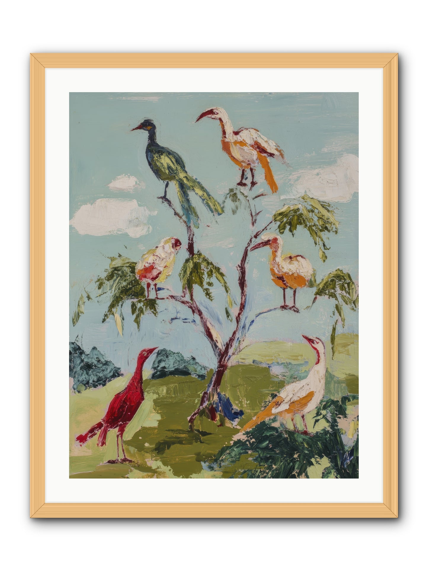 The Language Of Flight -- Framed Print - Natural 24x32