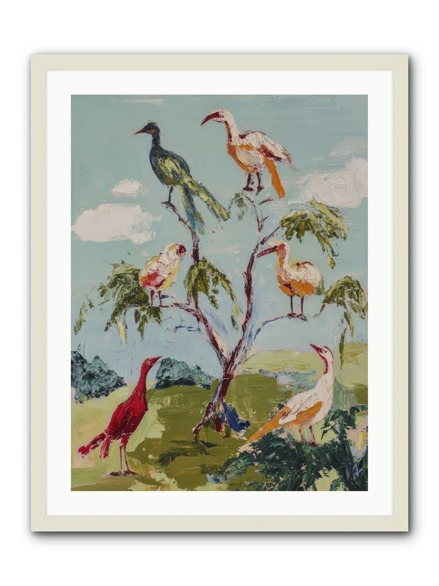 The Language Of Flight -- Framed Print - White 24x32