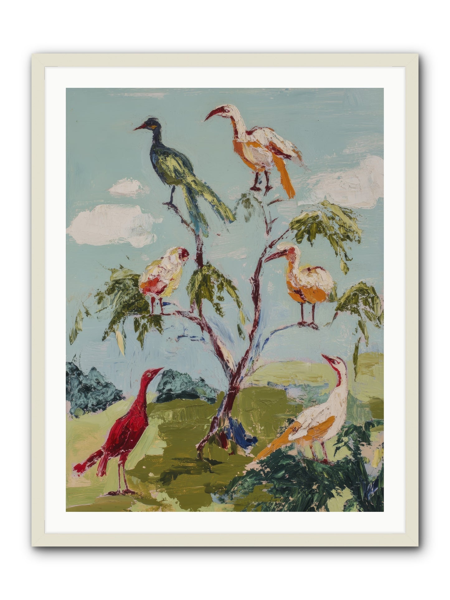 The Language Of Flight -- Framed Print - White 30x40