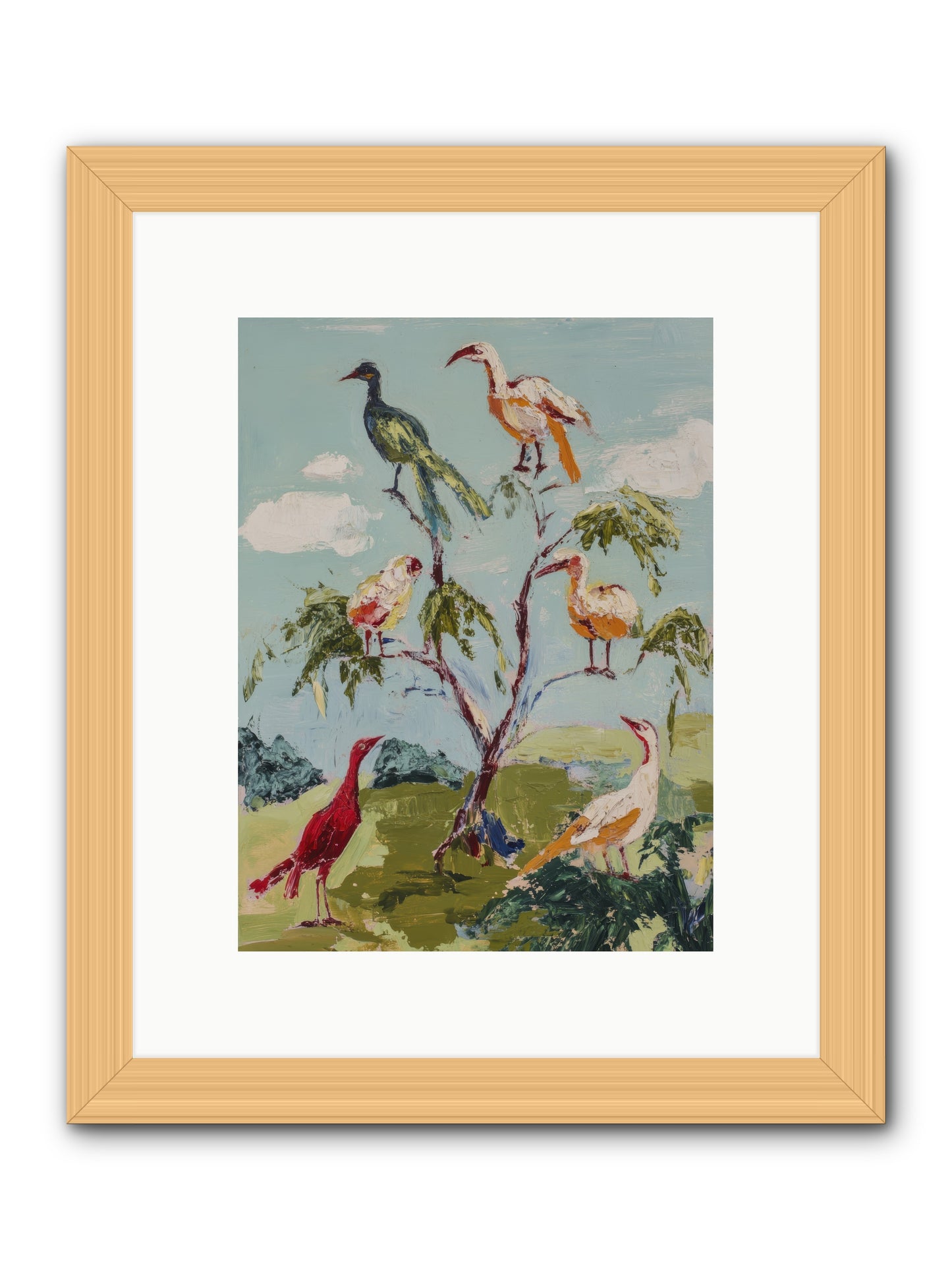 The Language Of Flight -- Framed Print - Natural 9x12