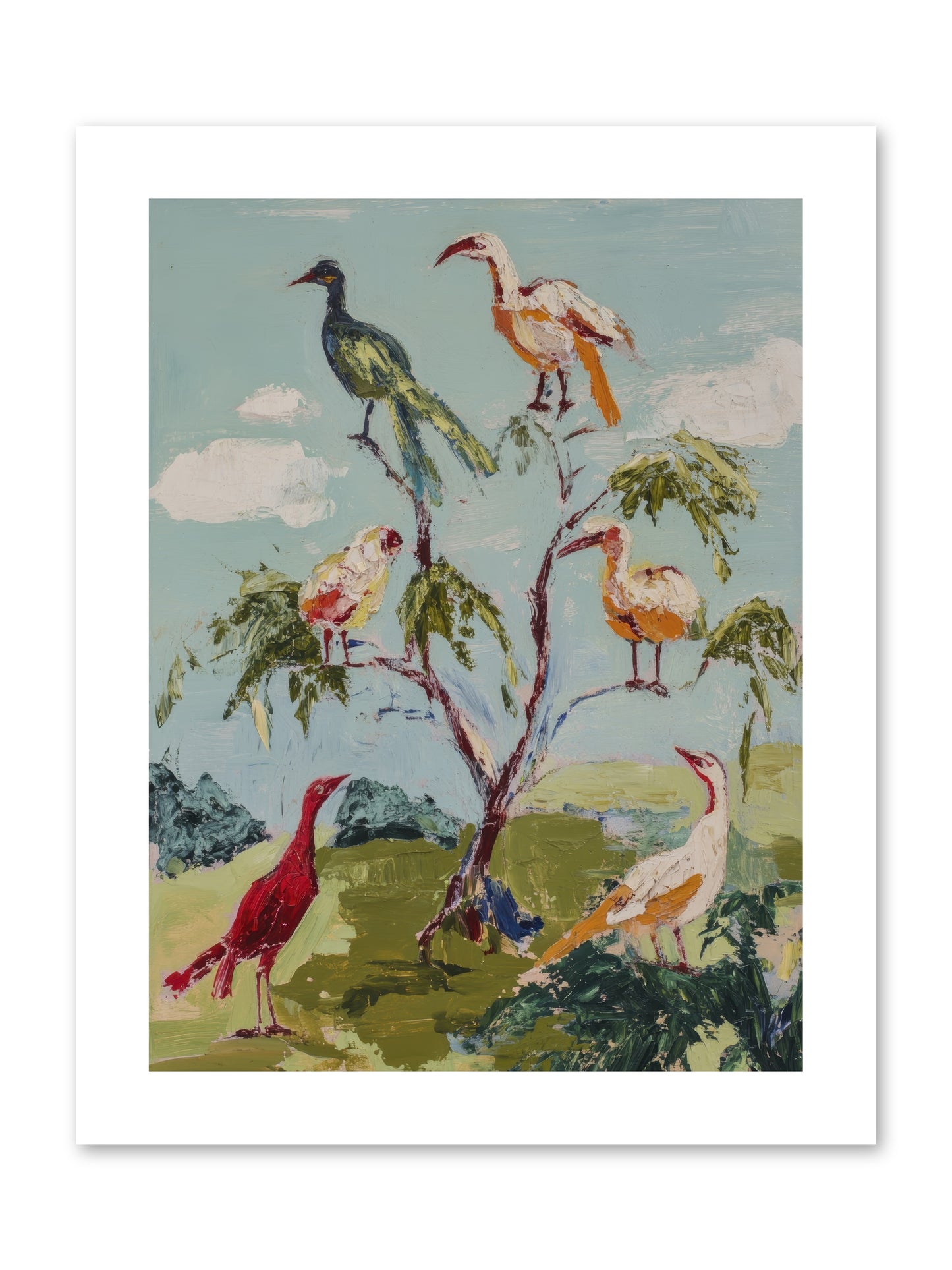 The Language Of Flight -- Loose Canvas Print 9x12