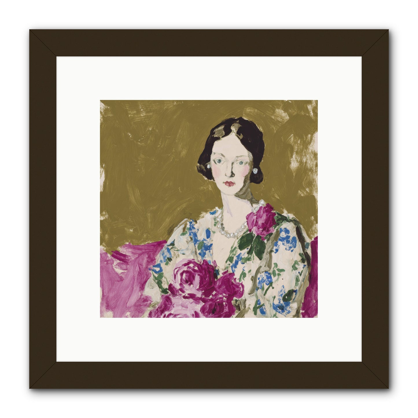 The Language of Stillness -- Framed Print - Black 10x10