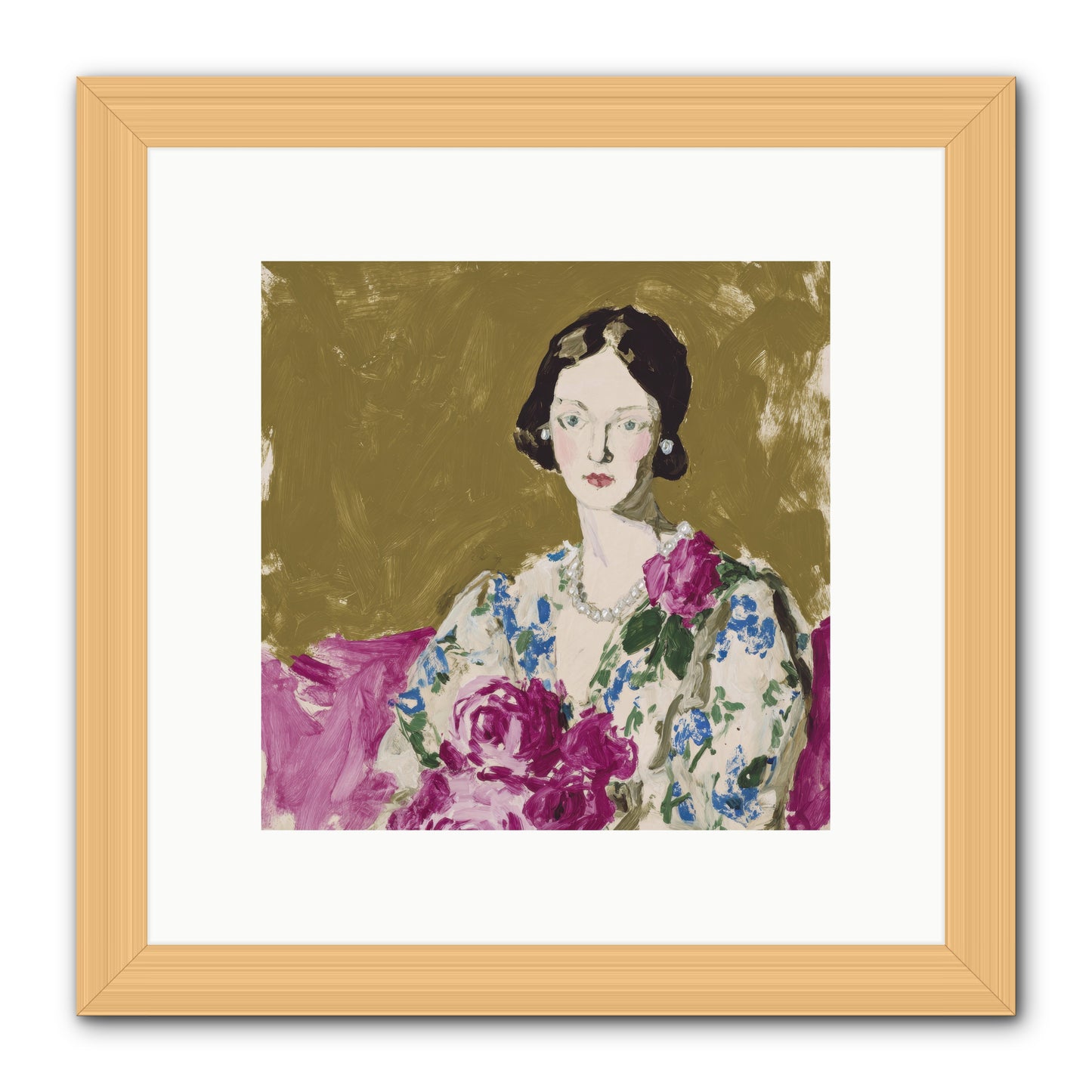 The Language of Stillness -- Framed Print - Natural 10x10