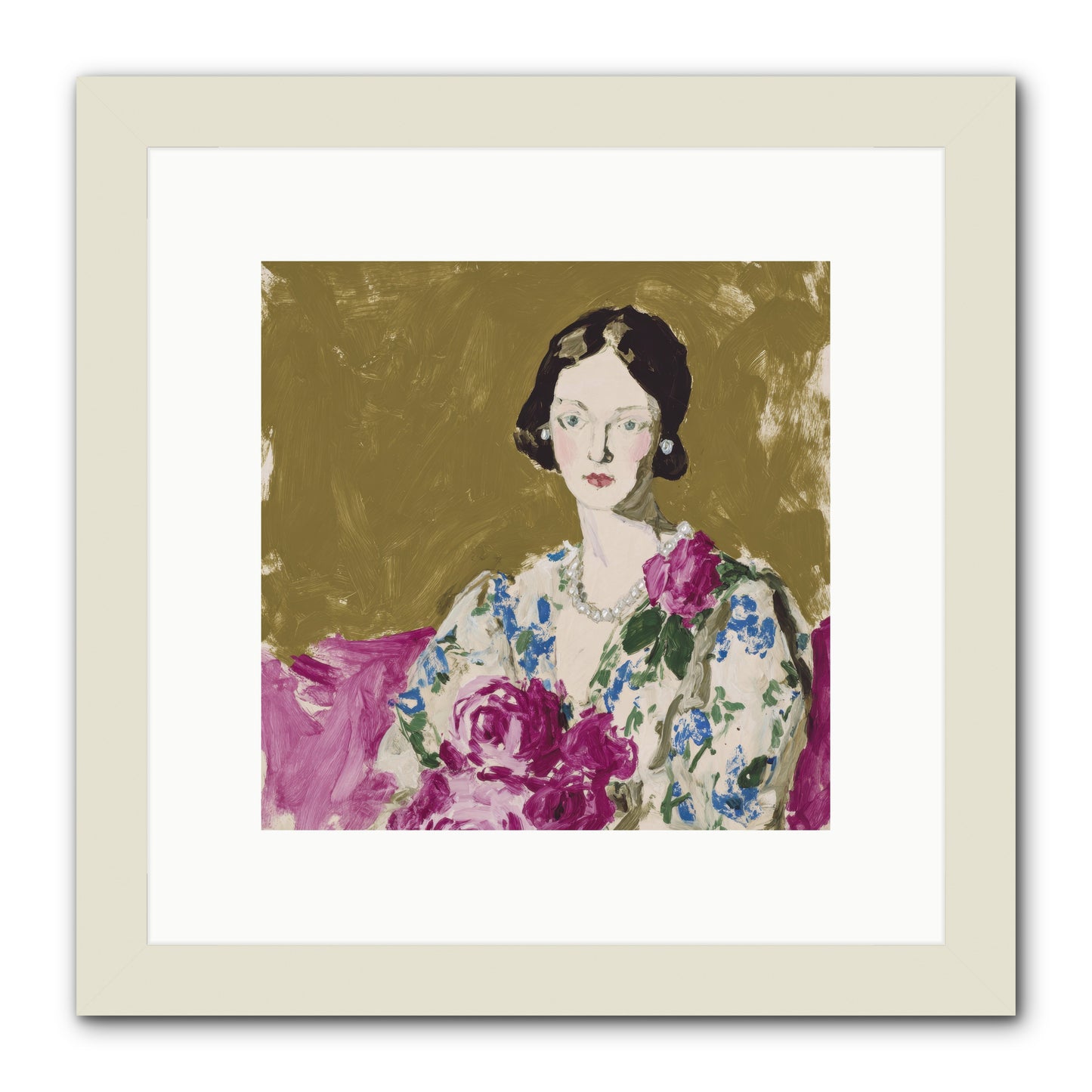 The Language of Stillness -- Framed Print - White 10x10