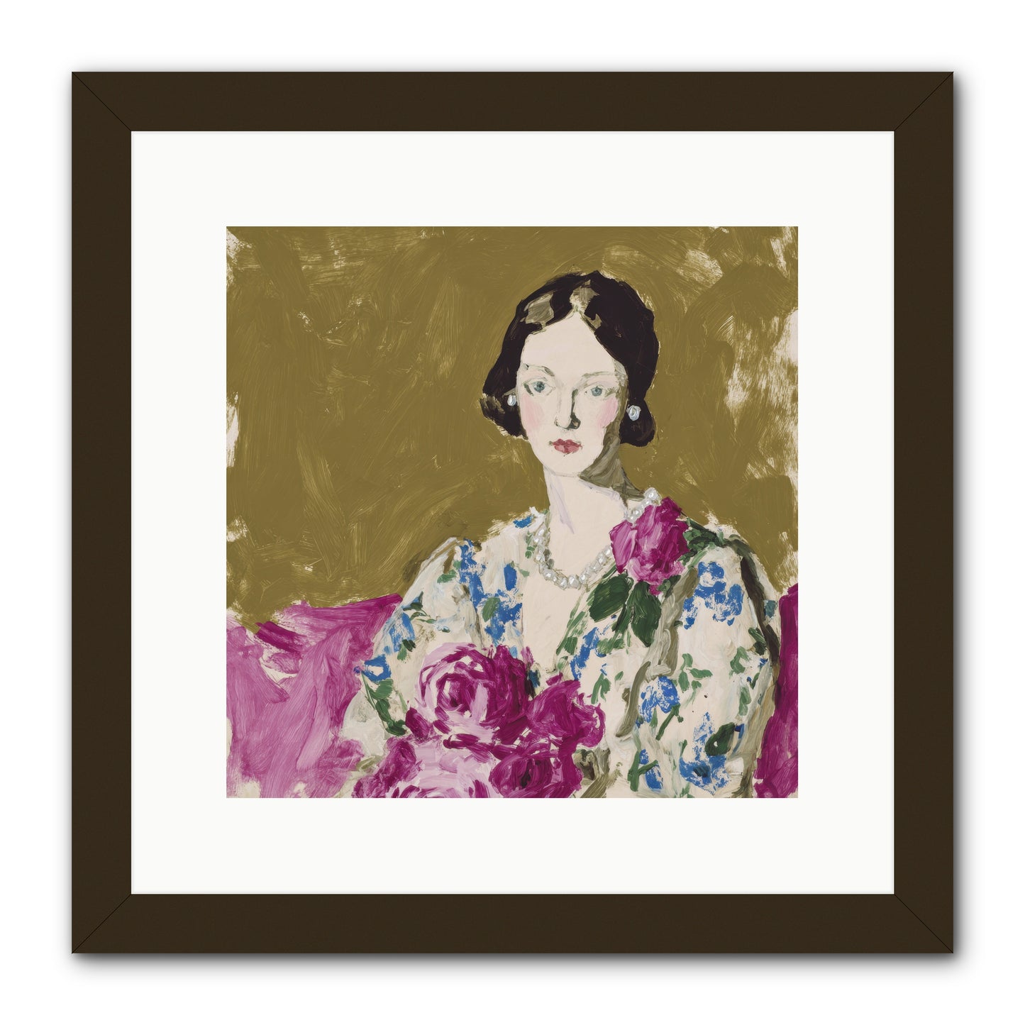 The Language of Stillness -- Framed Print - Black 12x12