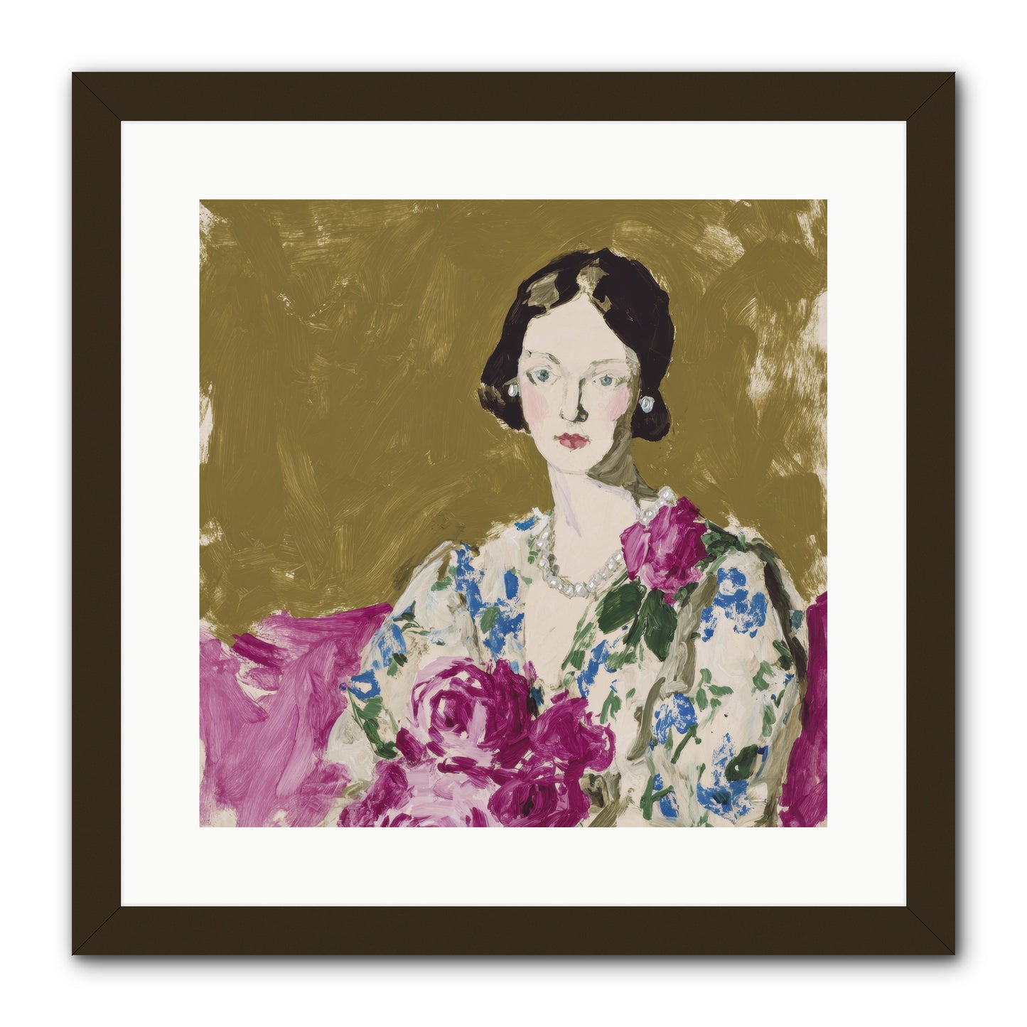 The Language of Stillness -- Framed Print - Black 16x16
