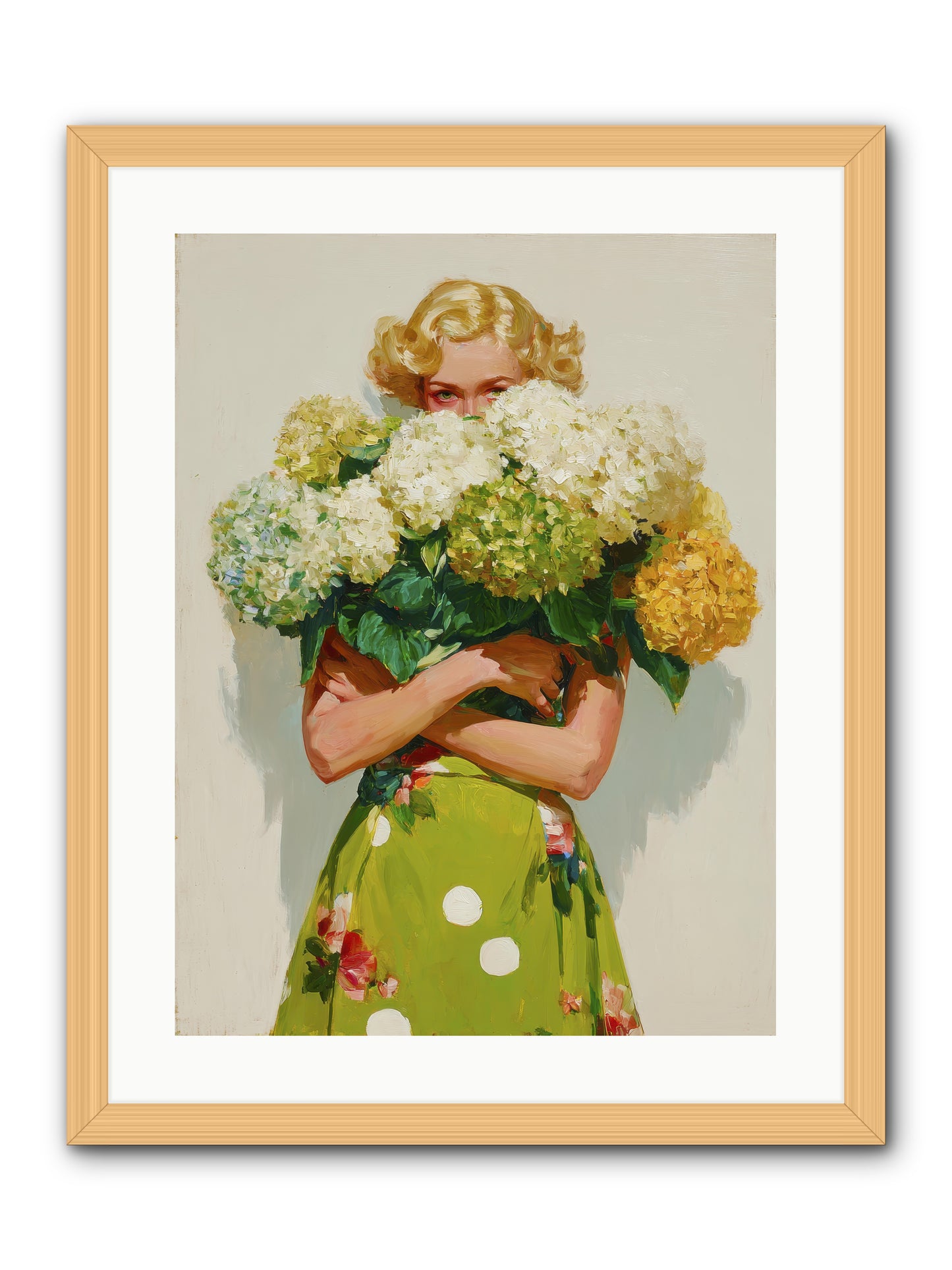 The Lark’s Return -- Framed Print - Natural 18x24