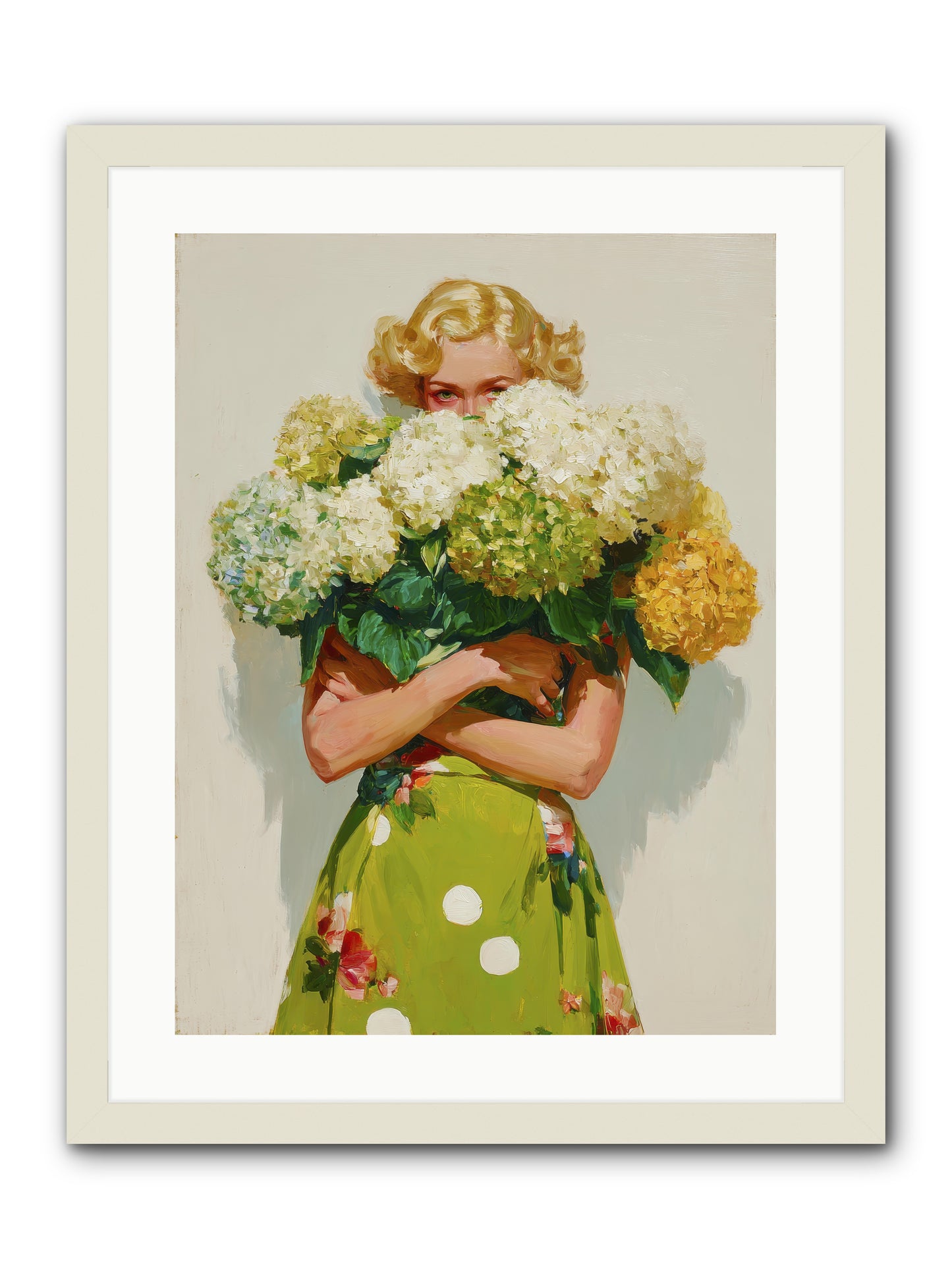 The Lark’s Return -- Framed Print - White 18x24