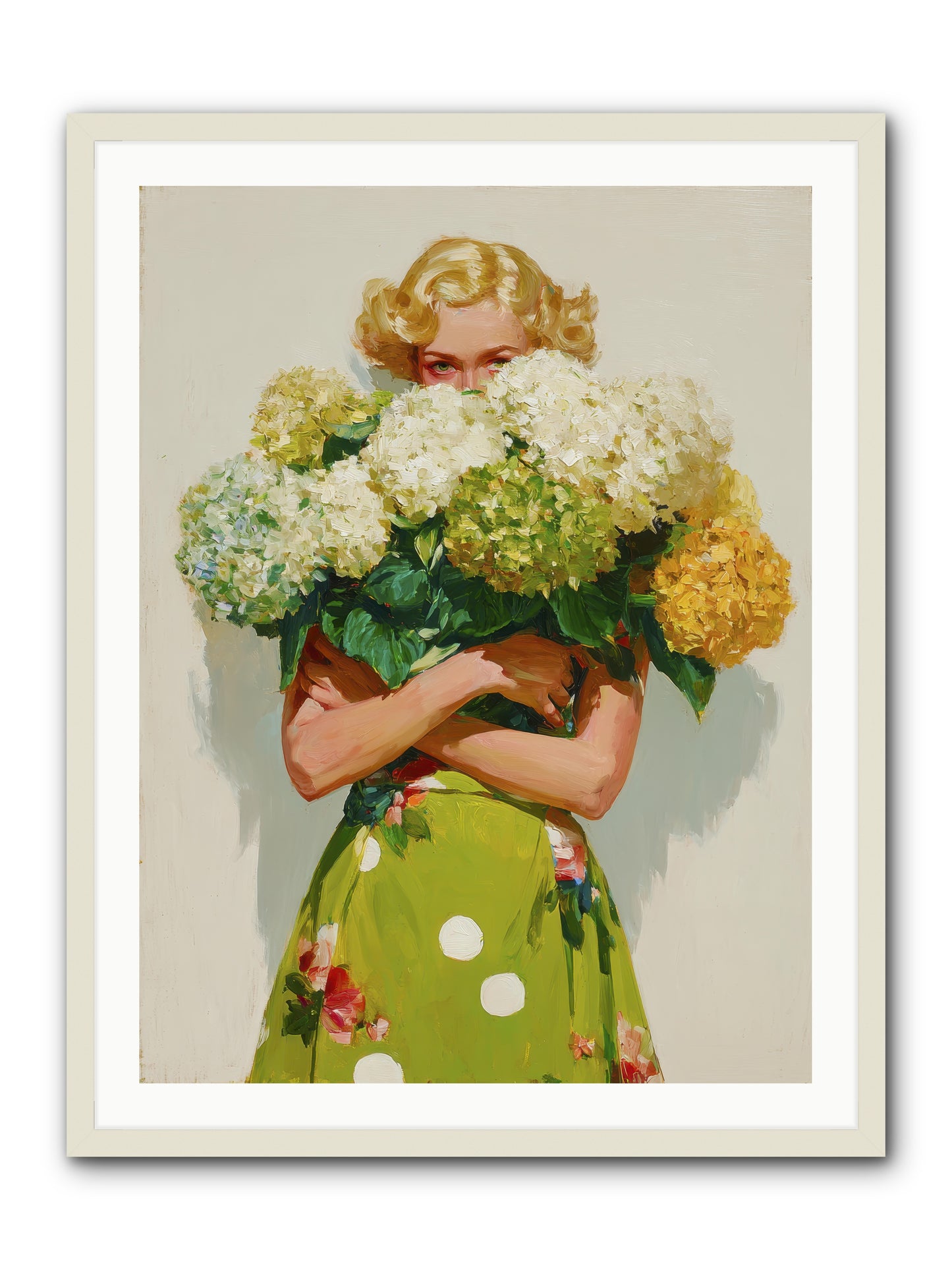 The Lark’s Return -- Framed Print - White 30x40