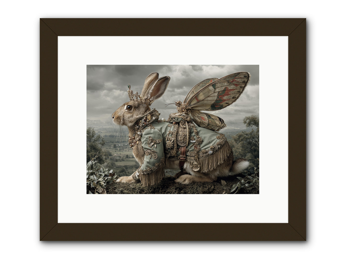 The Last Apricot Market -- Framed Print - Black 12x9