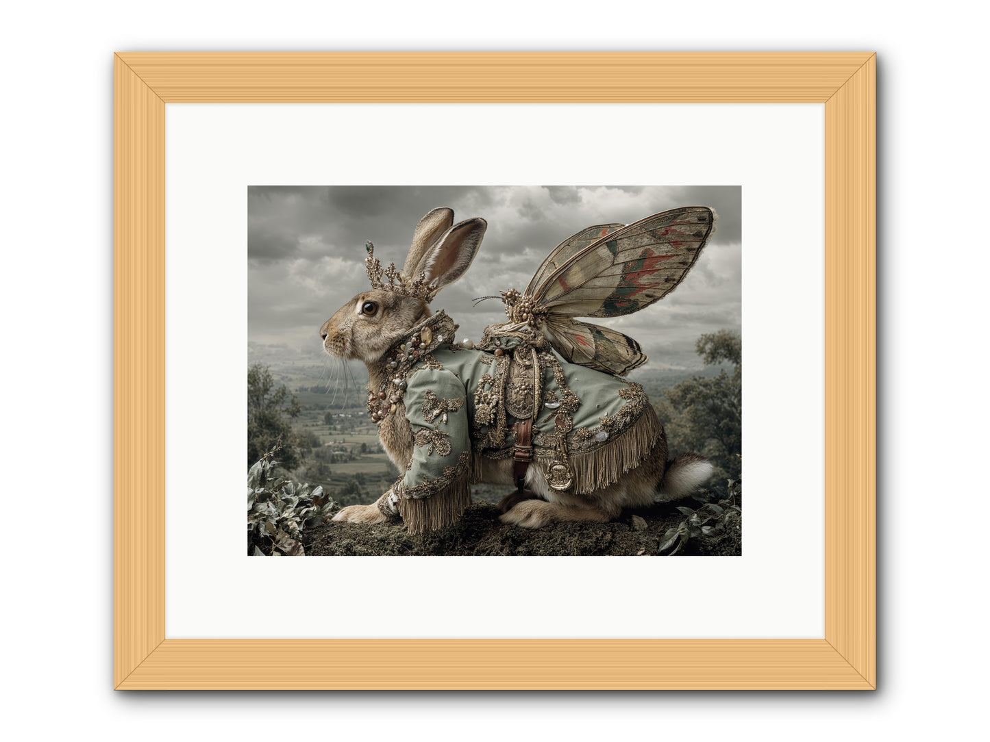 The Last Apricot Market -- Framed Print - Natural 12x9
