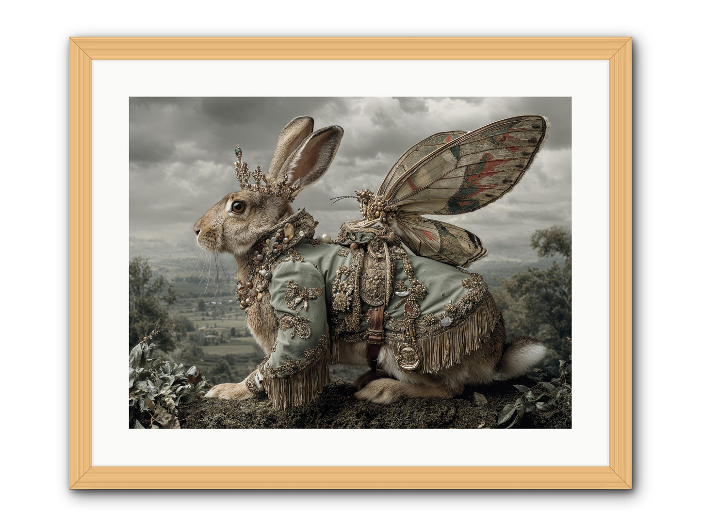 The Last Apricot Market -- Framed Print - Natural 24x18