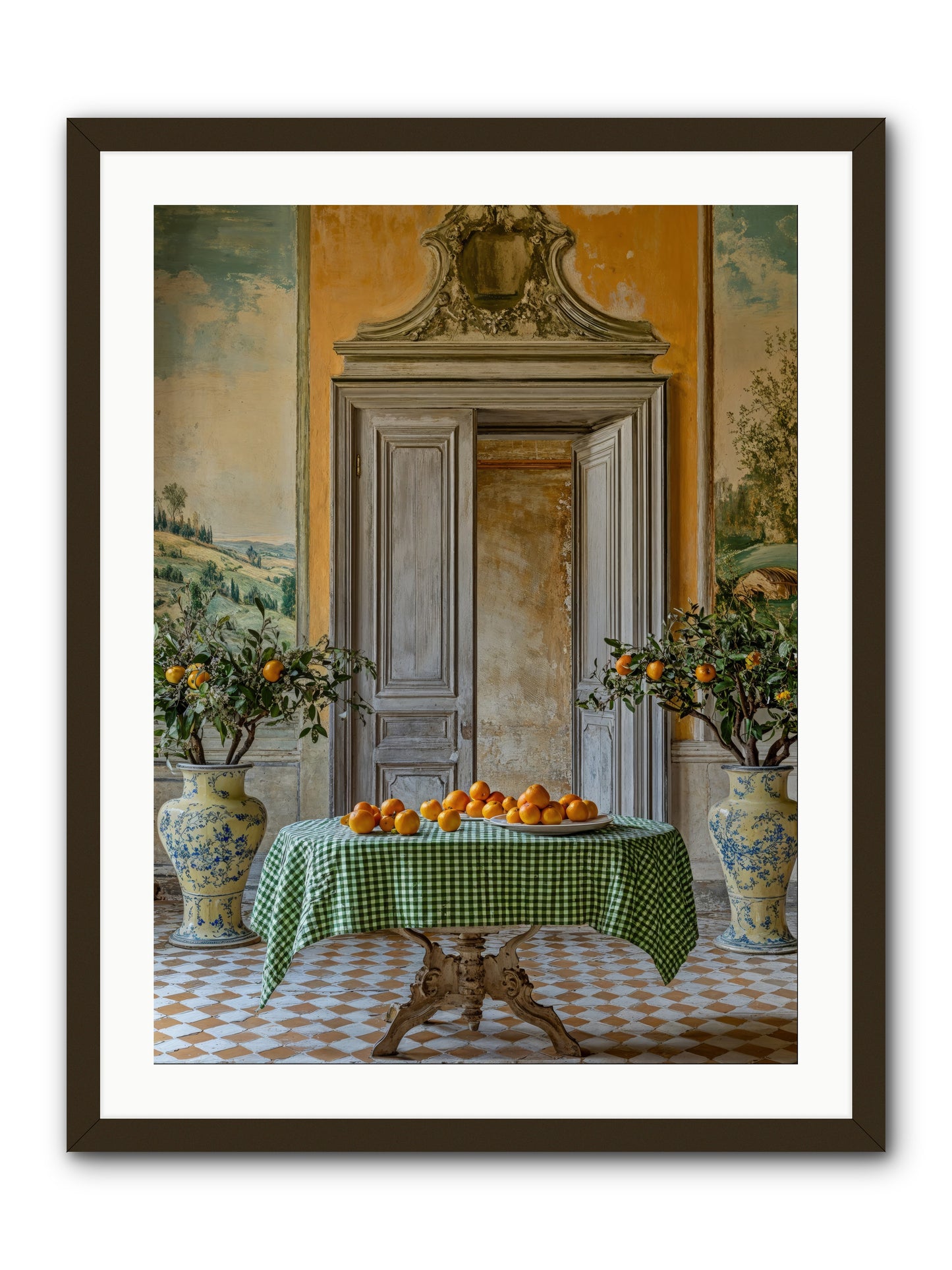 The Last Medici Garden -- Framed Print - Black 24x32