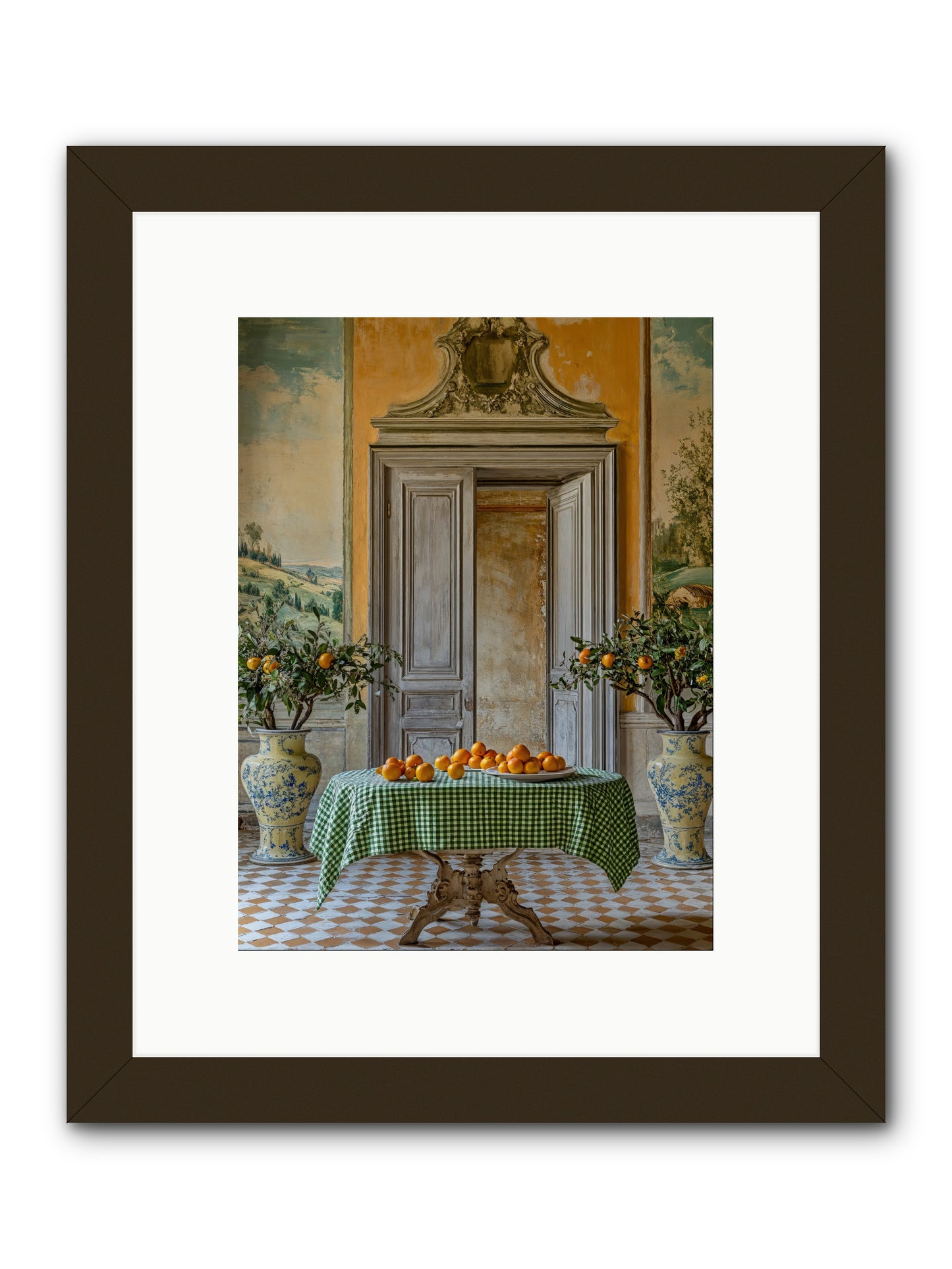 The Last Medici Garden -- Framed Print - Black 9x12