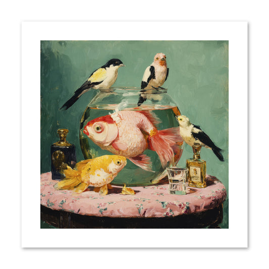 The Last Peony Café -- Paper Print 10x10