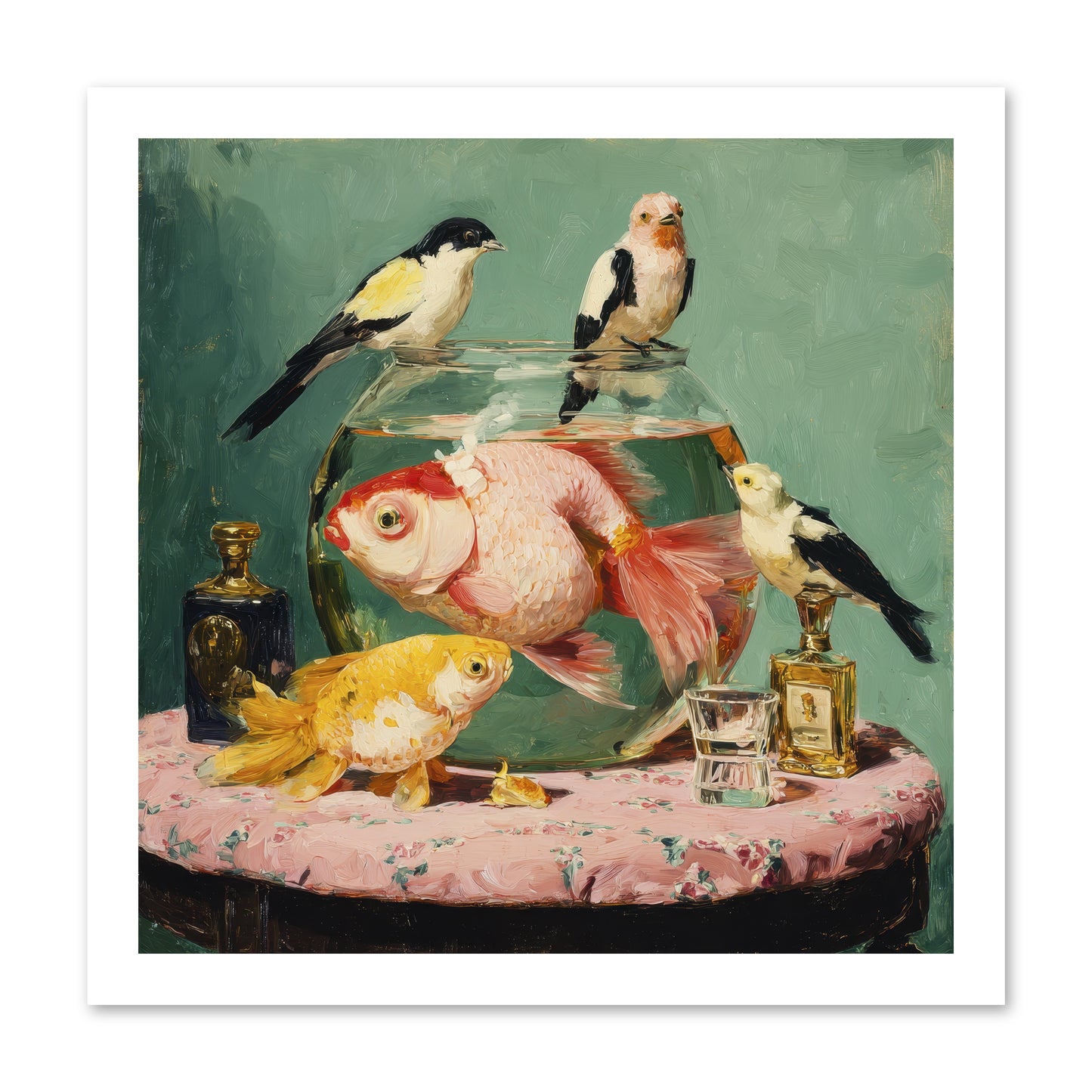 The Last Peony Café -- Paper Print 16x16