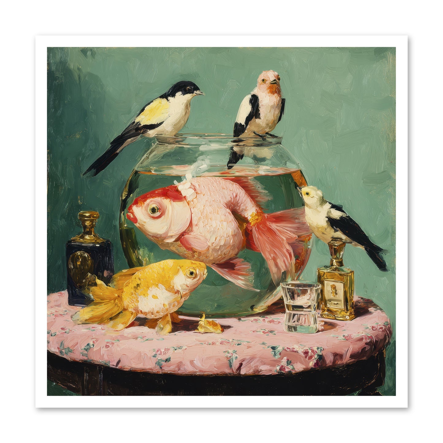 The Last Peony Café -- Paper Print 30x30
