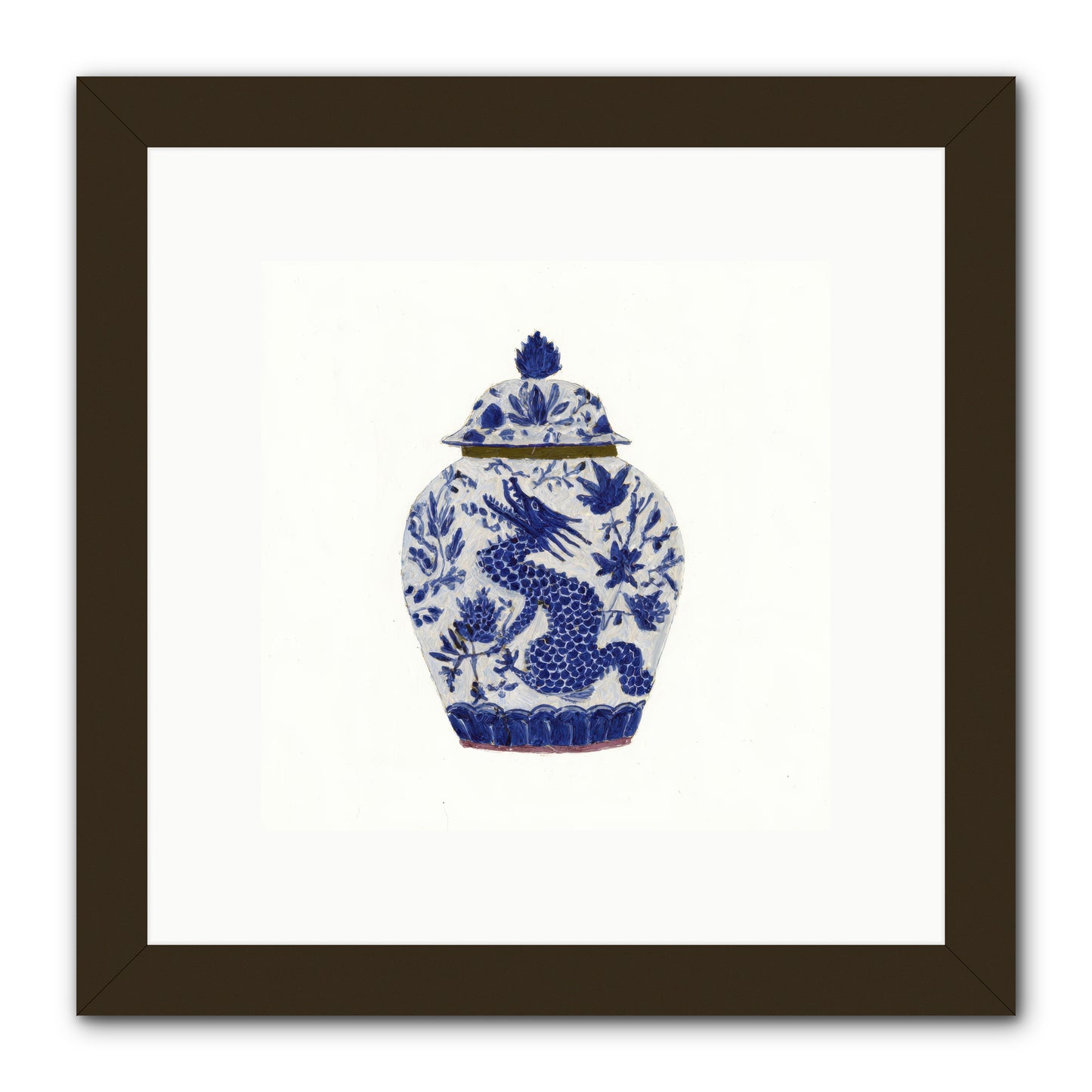 The Lavender Ledger -- Framed Print - Black 10x10