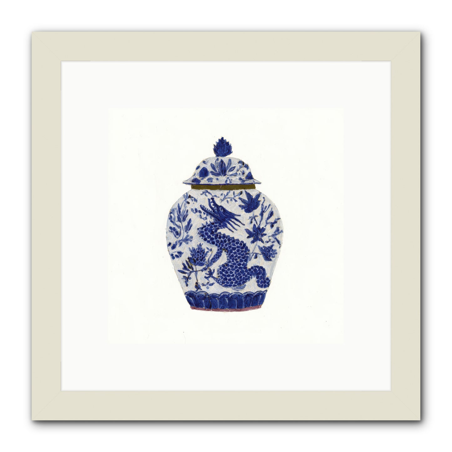 The Lavender Ledger -- Framed Print - White 10x10