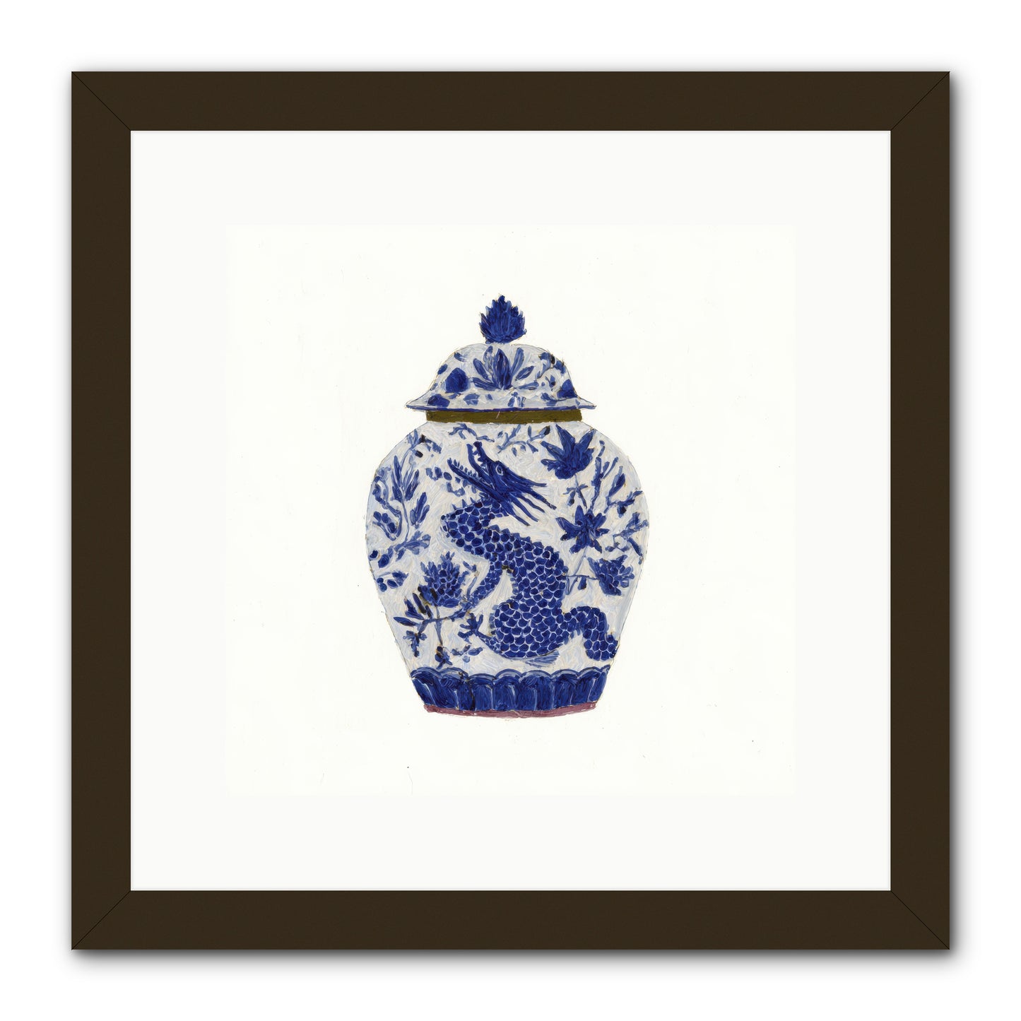 The Lavender Ledger -- Framed Print - Black 12x12