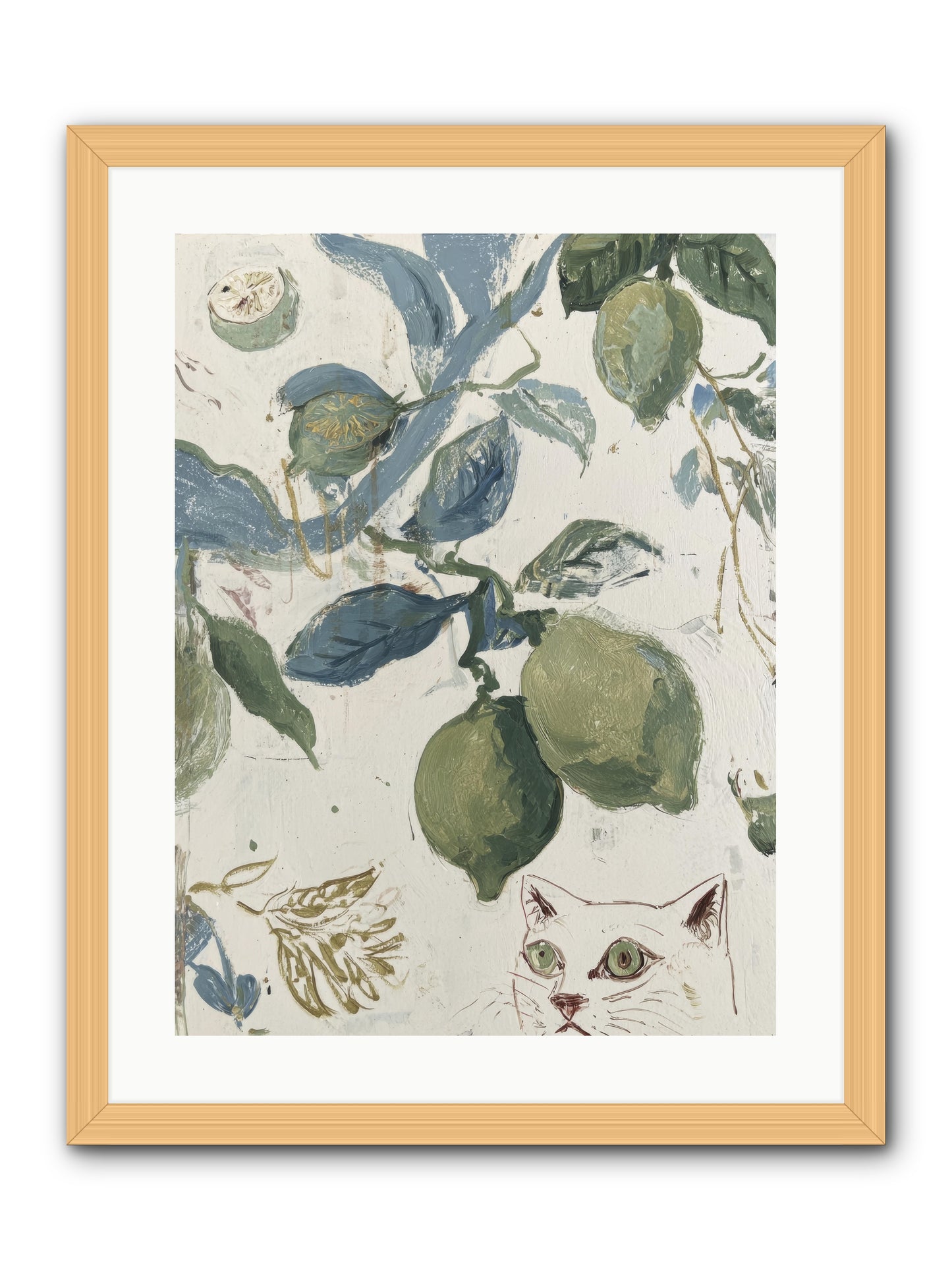 The Lemon Tart Conspiracy -- Framed Print - Natural 18x24